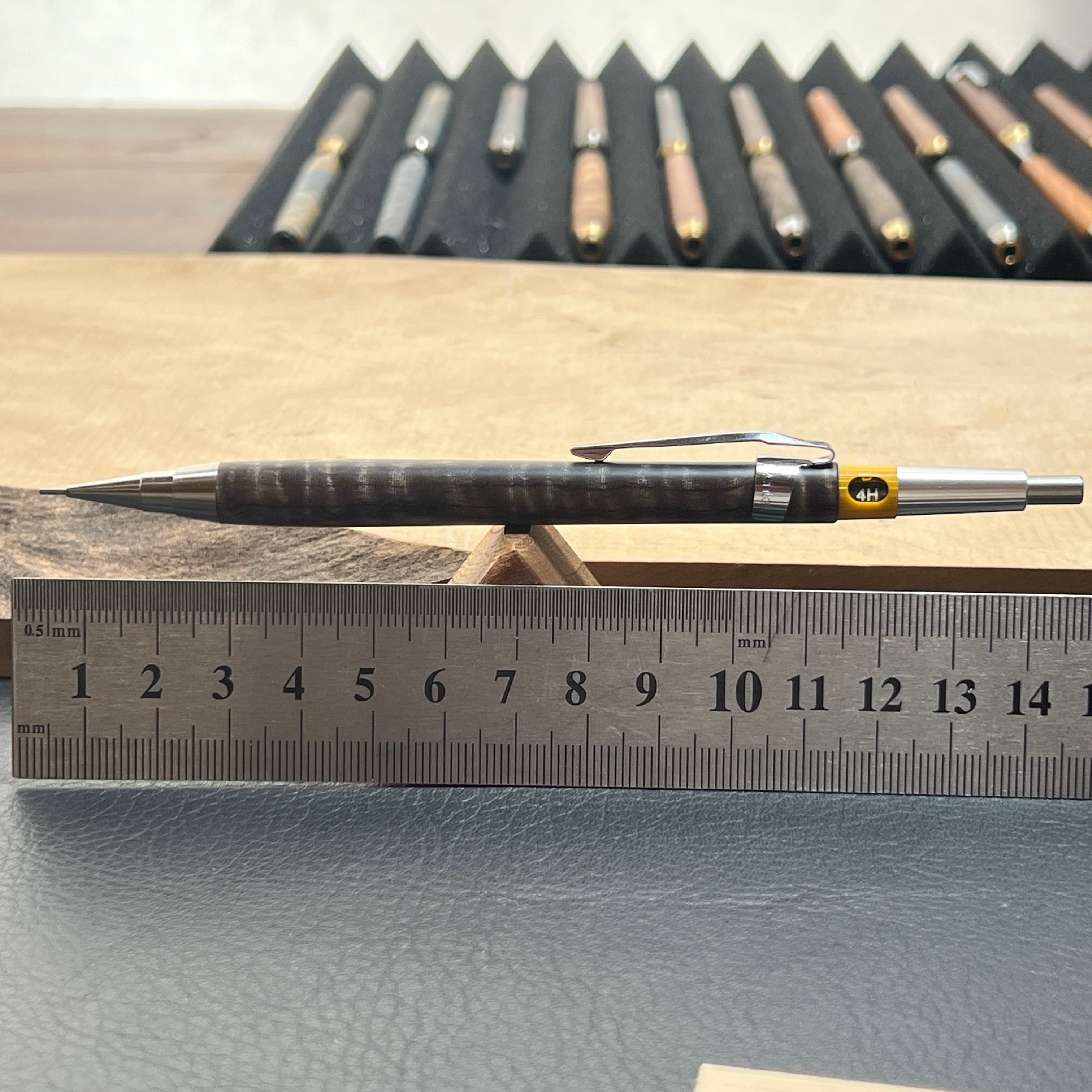 50栃縮杢スタビ PG-5用木軸 ステンレス | handwood