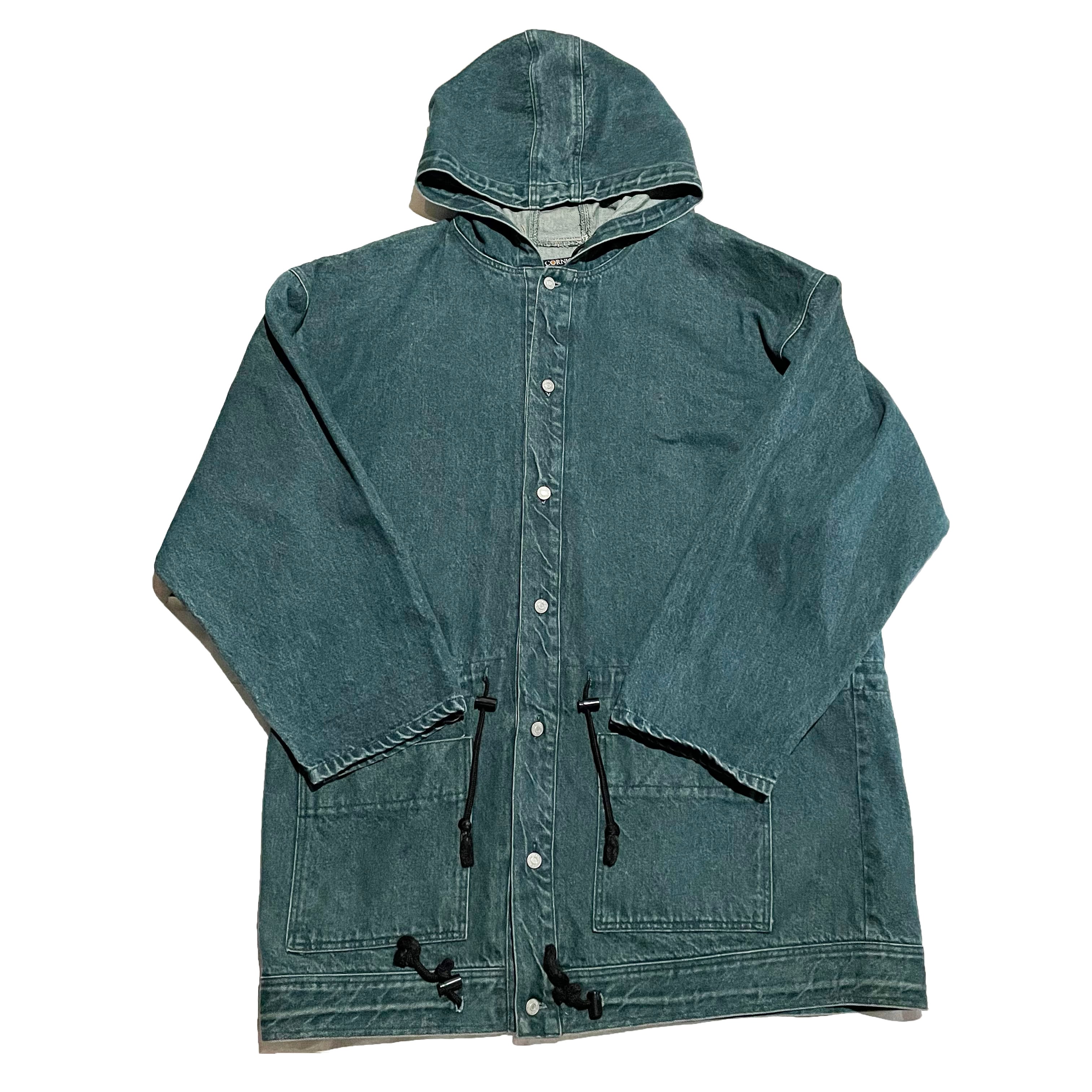 90's CORNICHE デニムモッズコート | 古着屋 Boogie