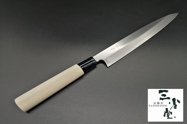 三徳 高村刃物製作所製 粉末ハイス鋼 口金付 170mm(Santoku Knife