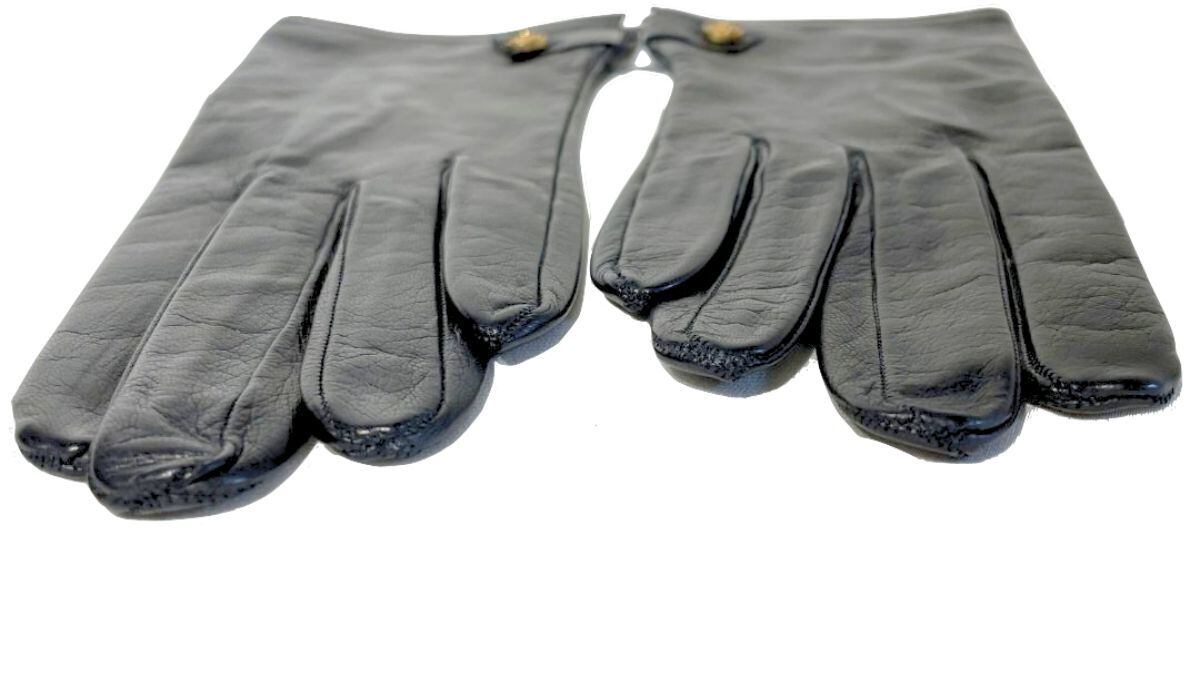 未使用 CHANEL シャネル レザー グローブ 革手袋 ラムスキン ココ