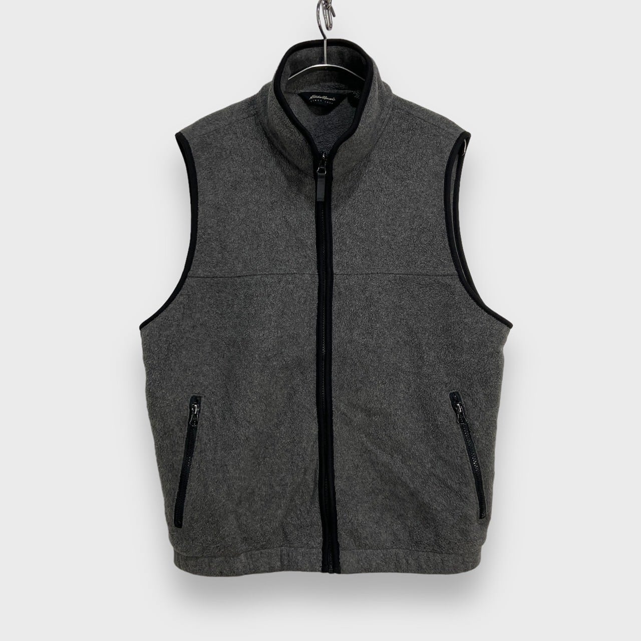90s eddie bauer ポーラテックフリースベスト S グレー | 古着屋 Uan
