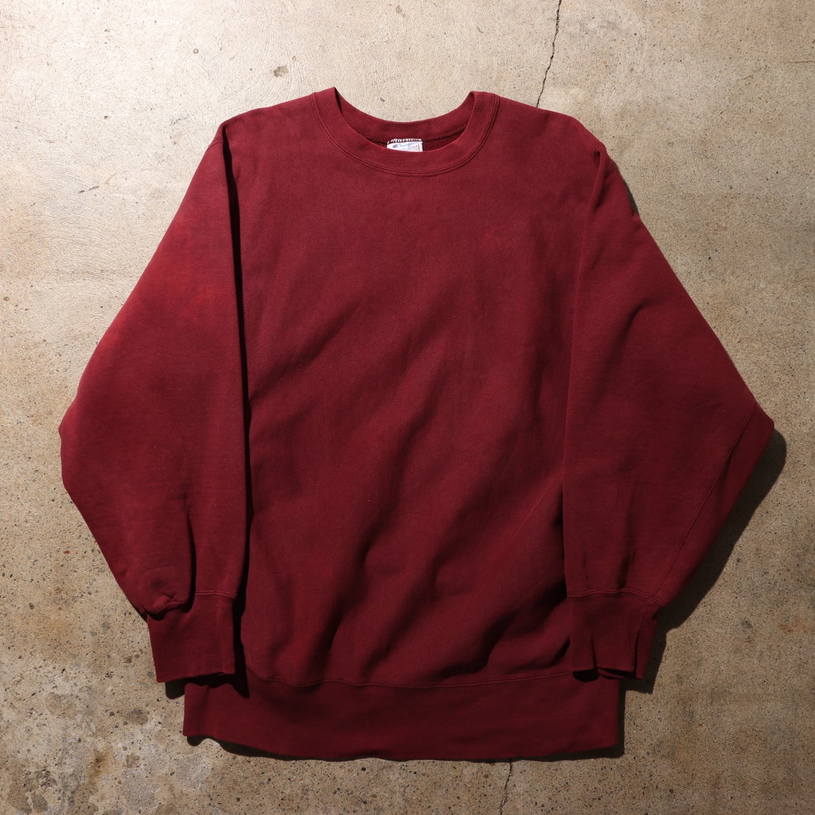 美品 XL 80s 目無し USA マルーン リバースウィーブ チャンピオン