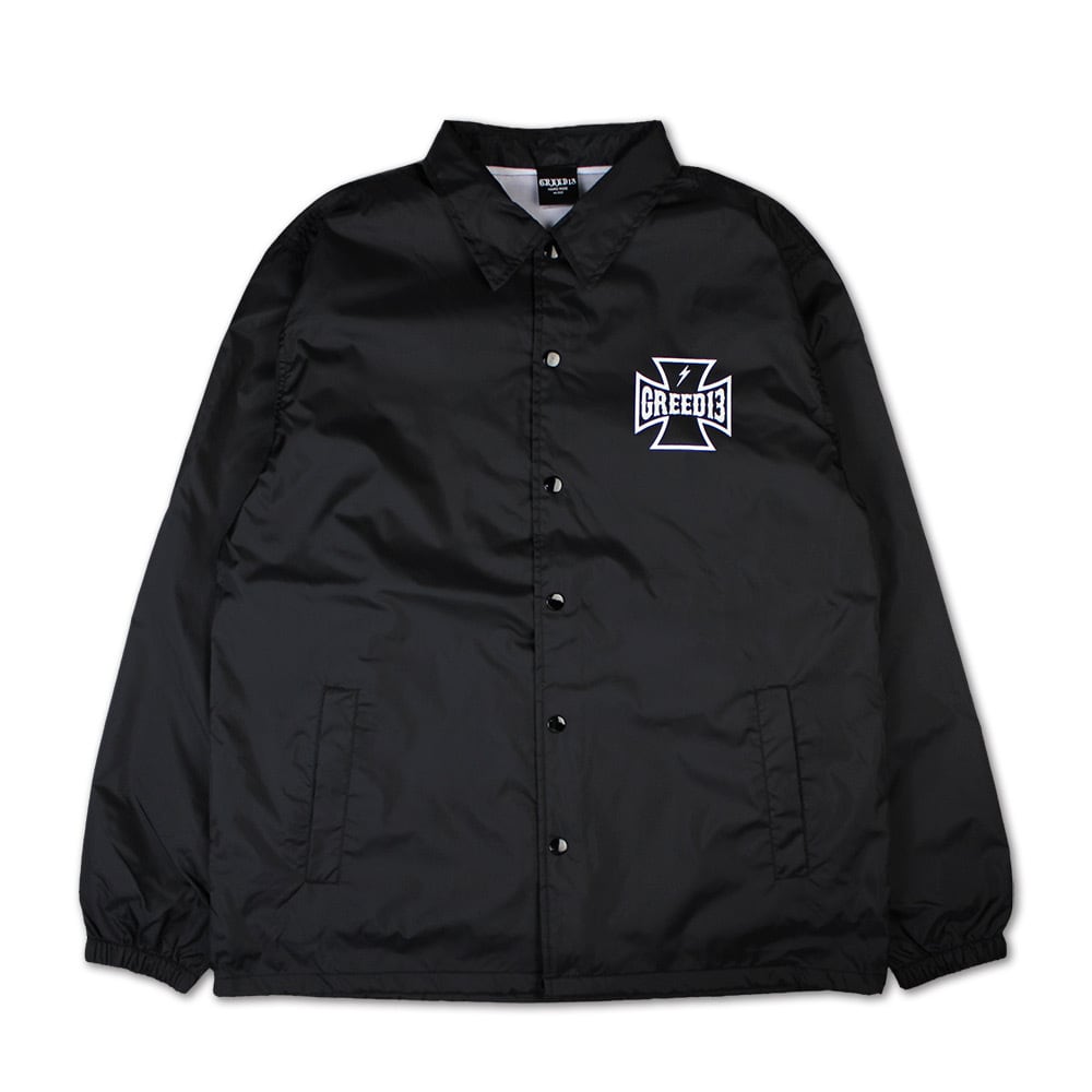 IRON CROSS Coach Jacket Black | DOG HOUSE GARAGE