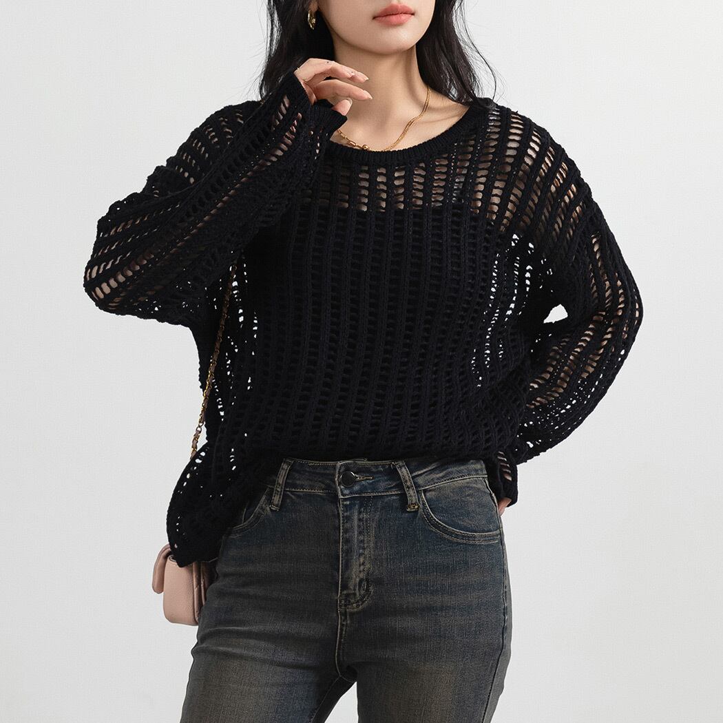 宅配便】透かし編みニット／tops2117 | DAY CLOSET｜ レディースウェア