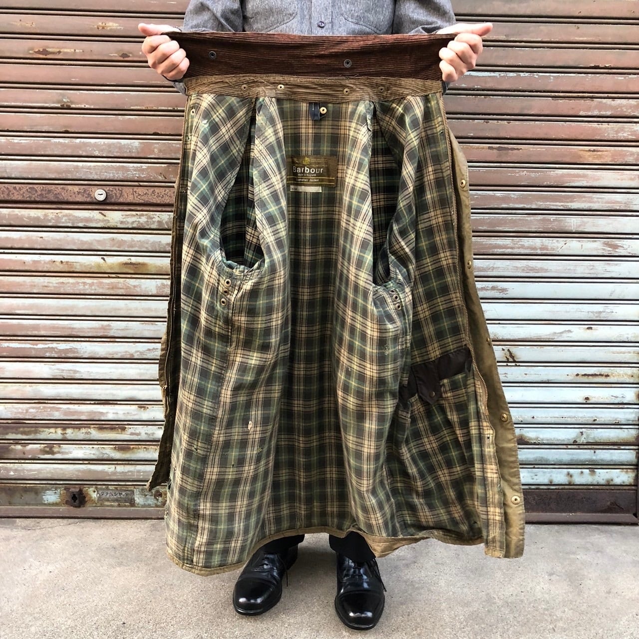 貴重 70s Barbour Gamefair c40 1クラウン 1クレスト ゲームフェア