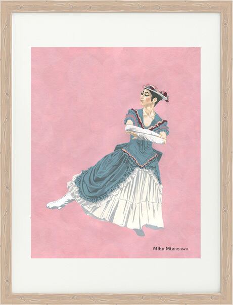 オリジナルイラスト原画：バレエ・コッペリア〜マズルカ | 宮澤美穂