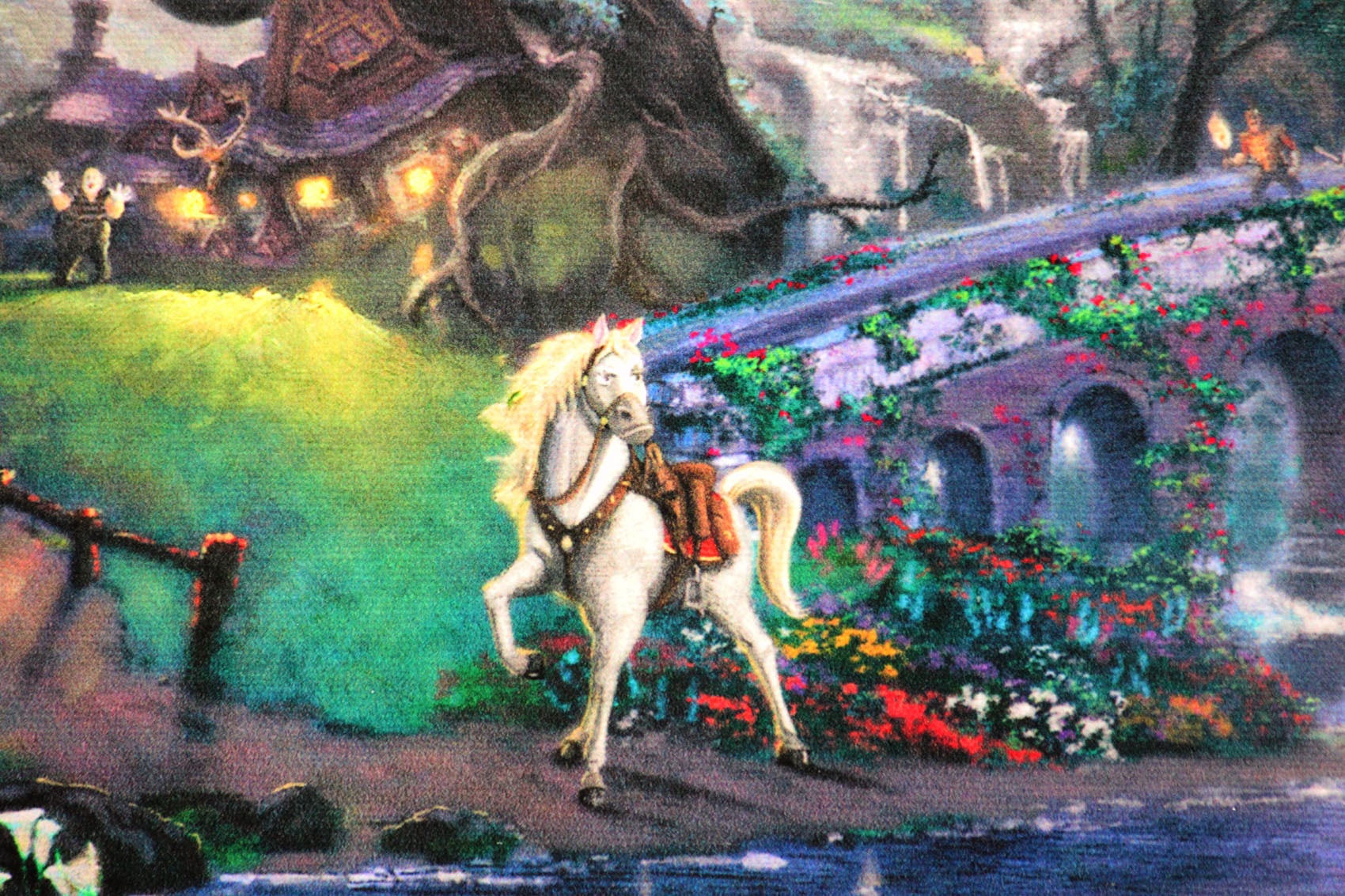 ディズニー絵画「塔の上のラプンツェル」額縁2種選択可 作品証明書