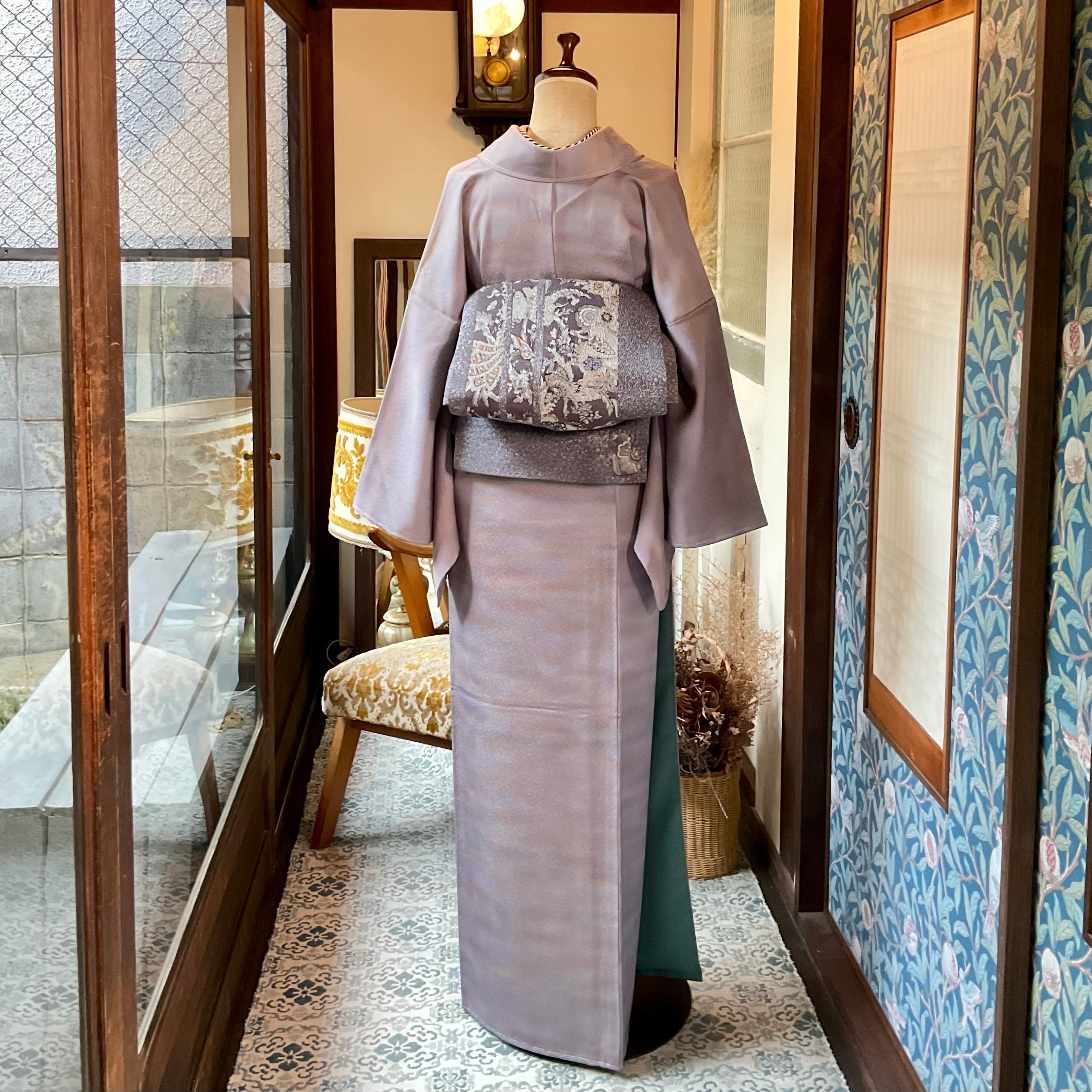 long＊aurora purple＊未使用品 ゆったり ワイド 身幅広め