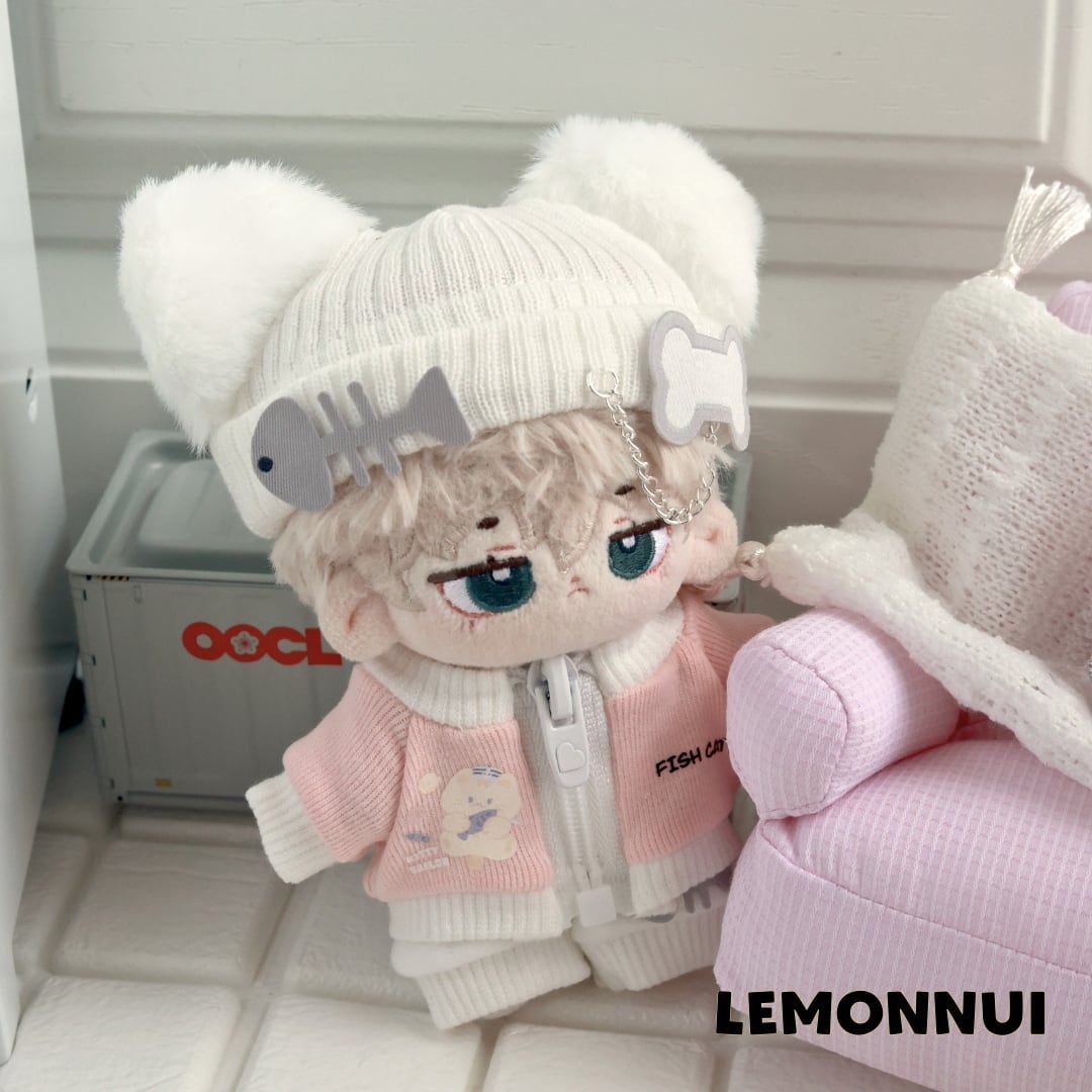 20cm ぬいぐるみ用 ぬい服 帽子 ジャージ セットアップ 上下