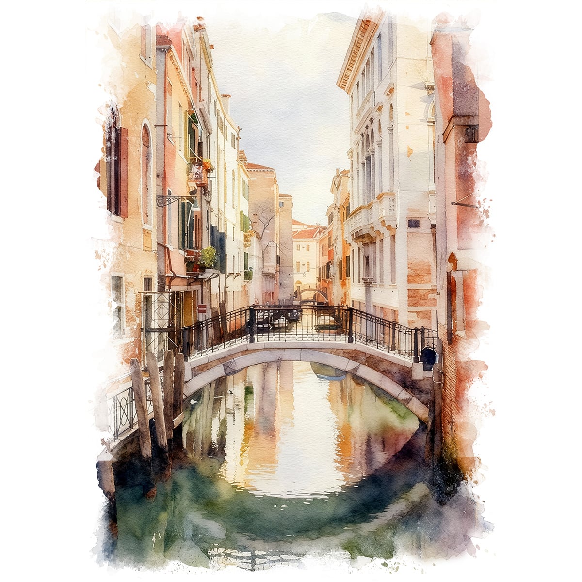 ポール・ヴィヴィアン油彩画 都市風景 ポール・ヴィヴィアン油彩画