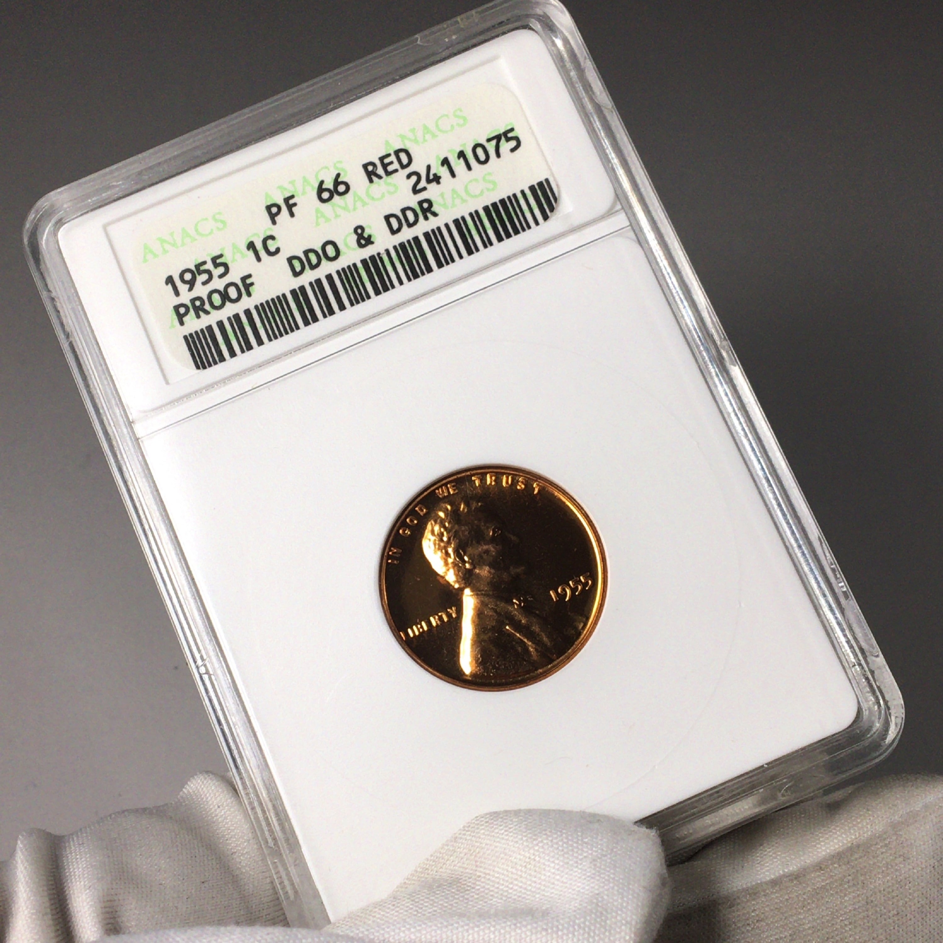 ラッキーペニー 1955年 アメリカ 米国 リンカーン 1ペニー銅貨 1C