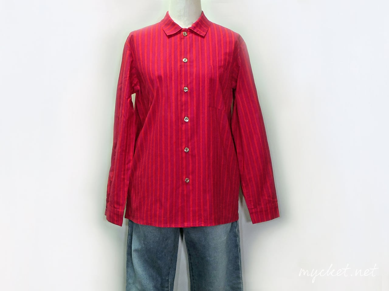 marimekko 「Jokapoika」長袖シャツ（ユーズド/キッズ150サイズ/古着