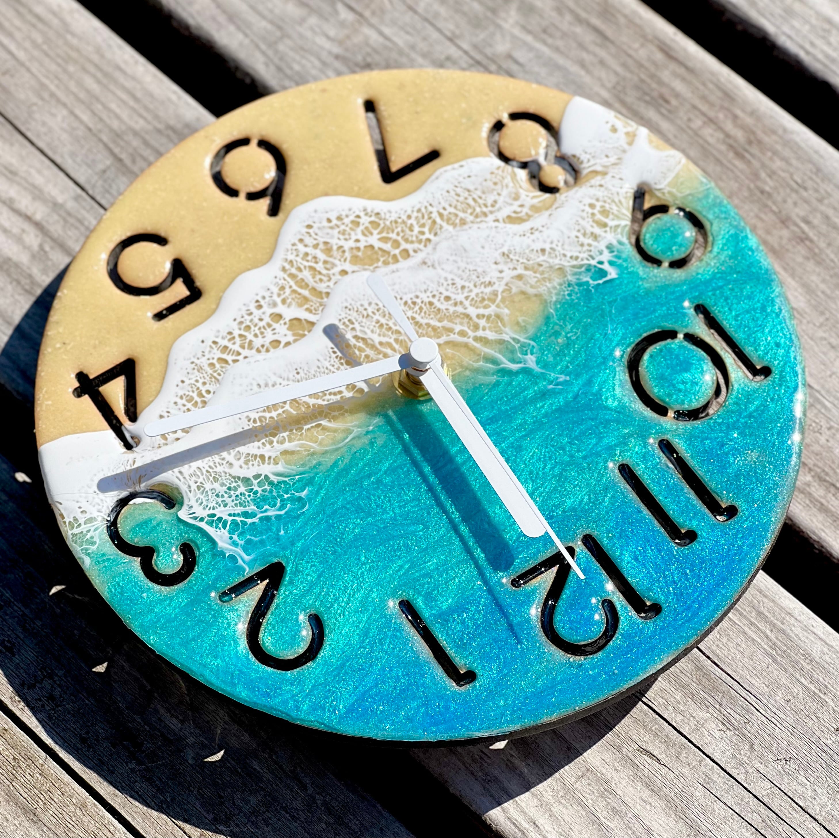 海レジンアート時計44 時間を海と〜okinawa time1〜 | TSUYOSHIの海