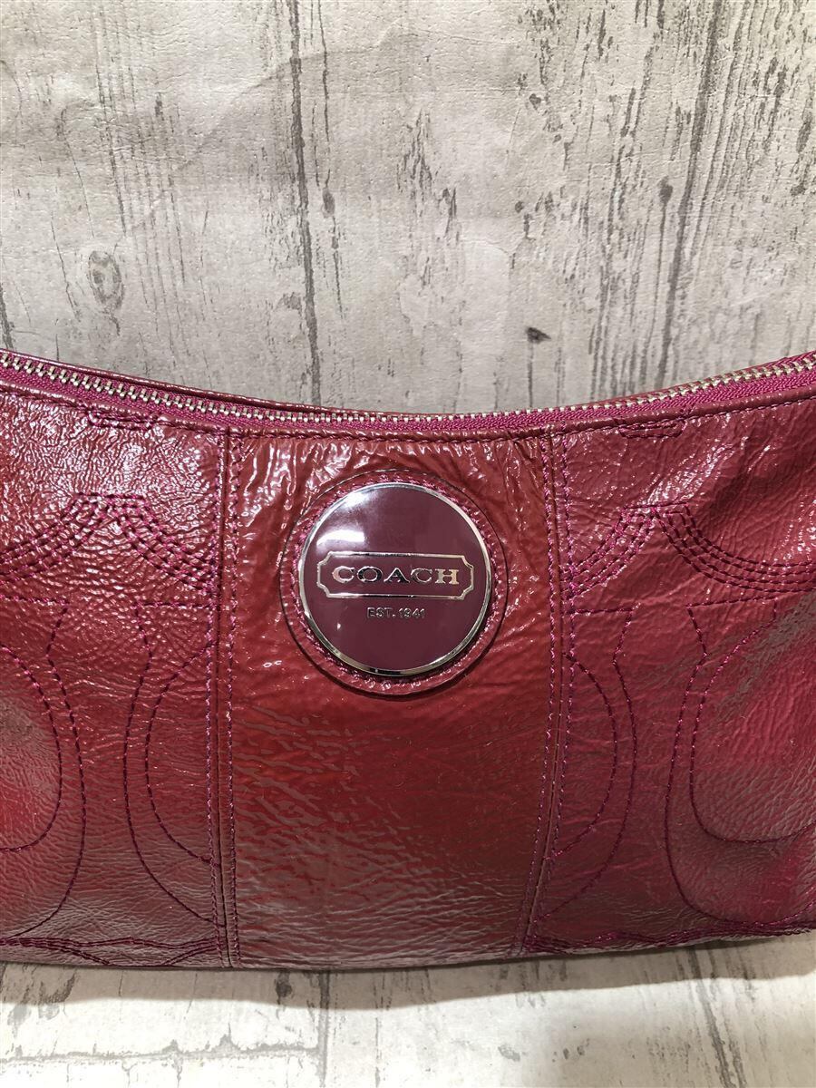 COACH(コーチ)エナメルショルダーバッグ/レッド | T-SELECT
