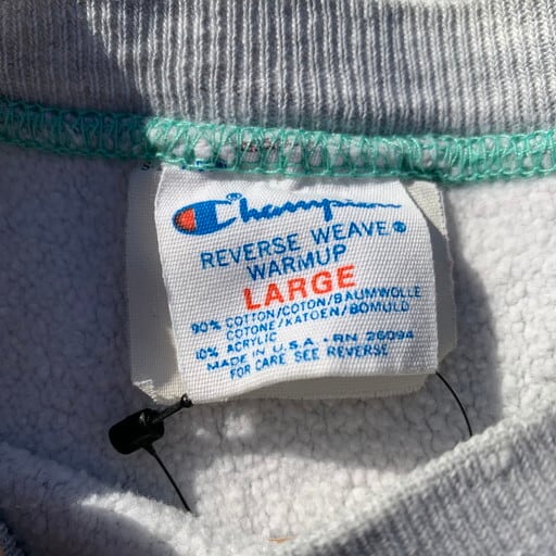 80's Champion チャンピオン リバースウィーブ RW 染み込みプリント