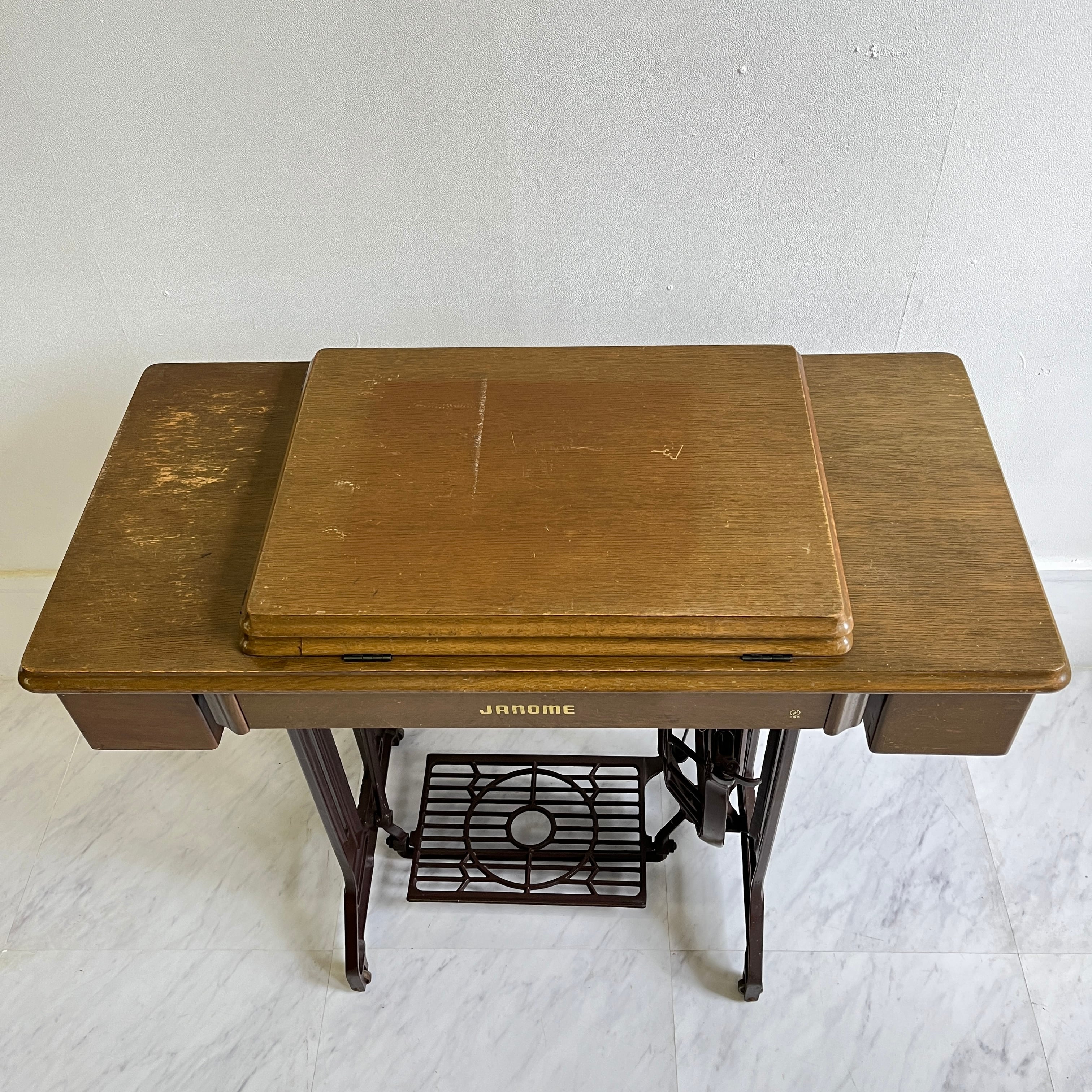 JANOME ジャノメ レトロ 足踏みミシン 作業台 | reberry