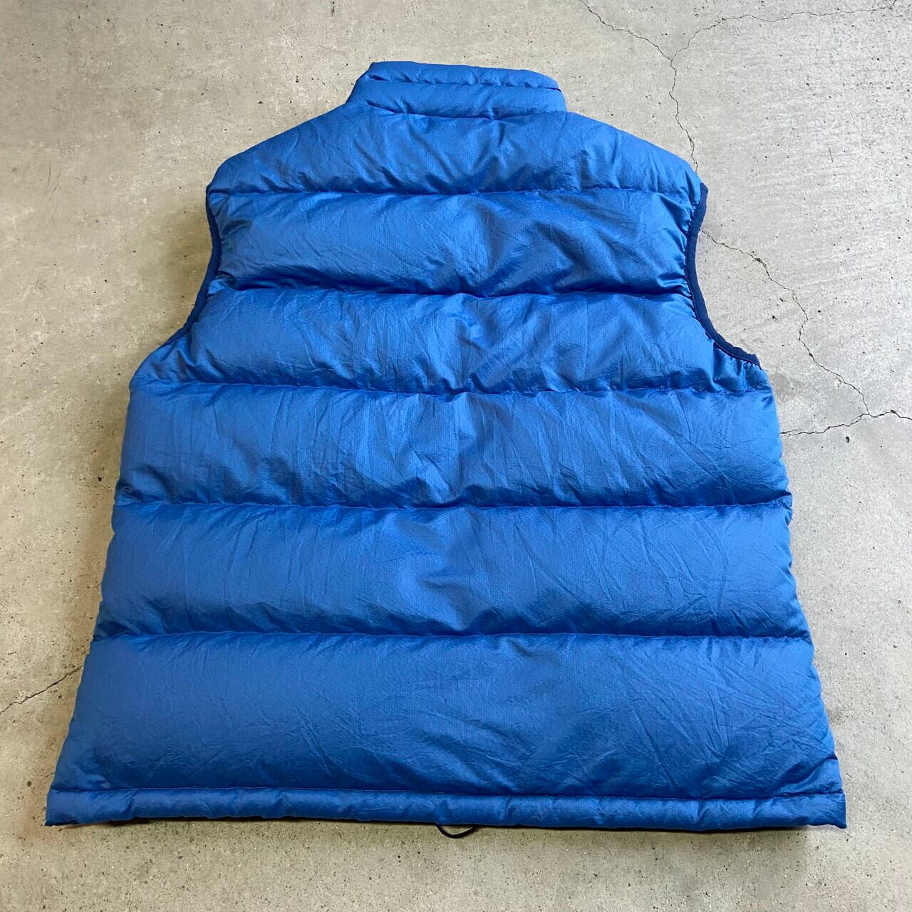 patagonia パタゴニア ダウンベスト メンズL相当 古着 ブルー 青