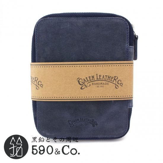 Galen Leather/ガレンレザー】レザーラウンドジップ10本差しペンケース