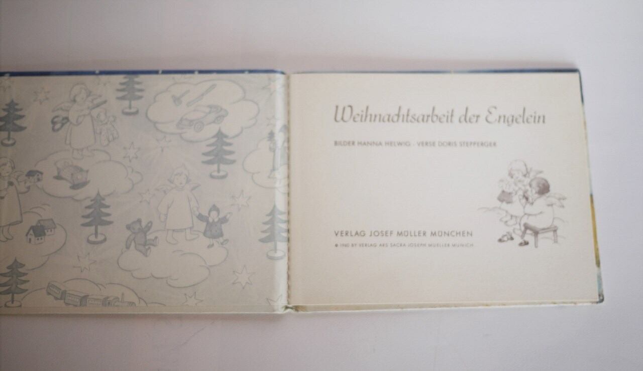 天使たちのクリスマス「weihnachtsarbeit der engelein」 古書 ドイツ