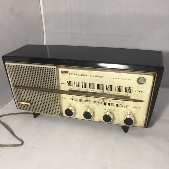 昭和34年製 ナショナル 真空管ラジオ EA-370 昭和レトロ 現状稼働品