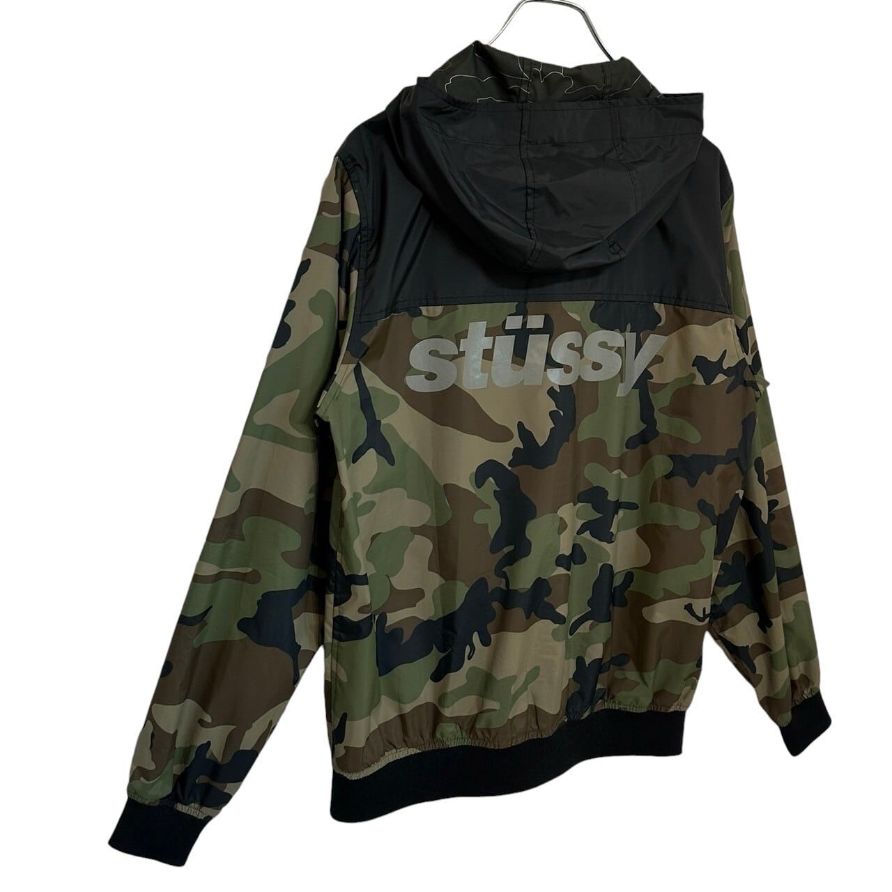 stussy ステューシー ナイロンジャケット バックロゴ プリントロゴ
