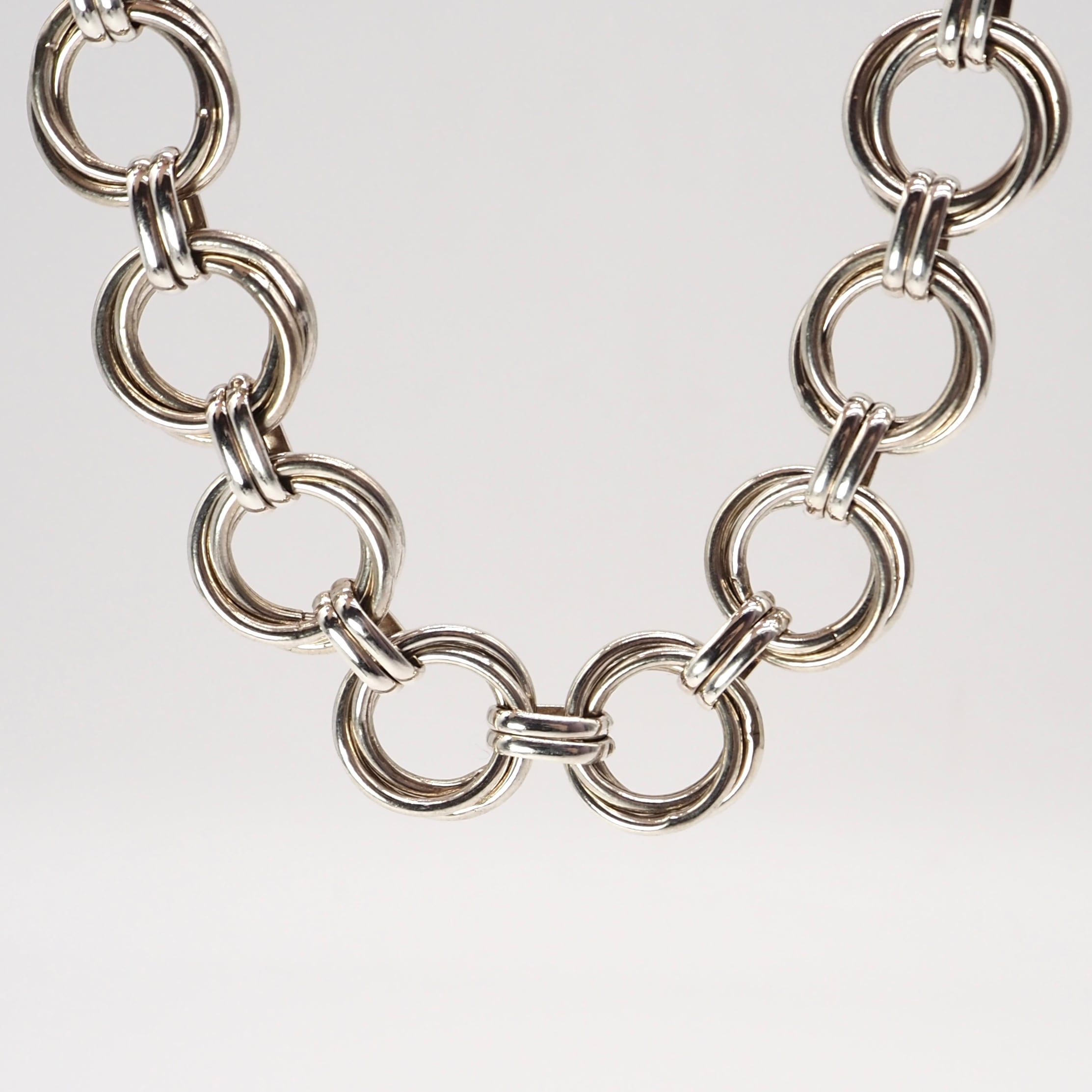 Tiffany&Co. ビッグ トリプル リンク ネックレス シルバー925