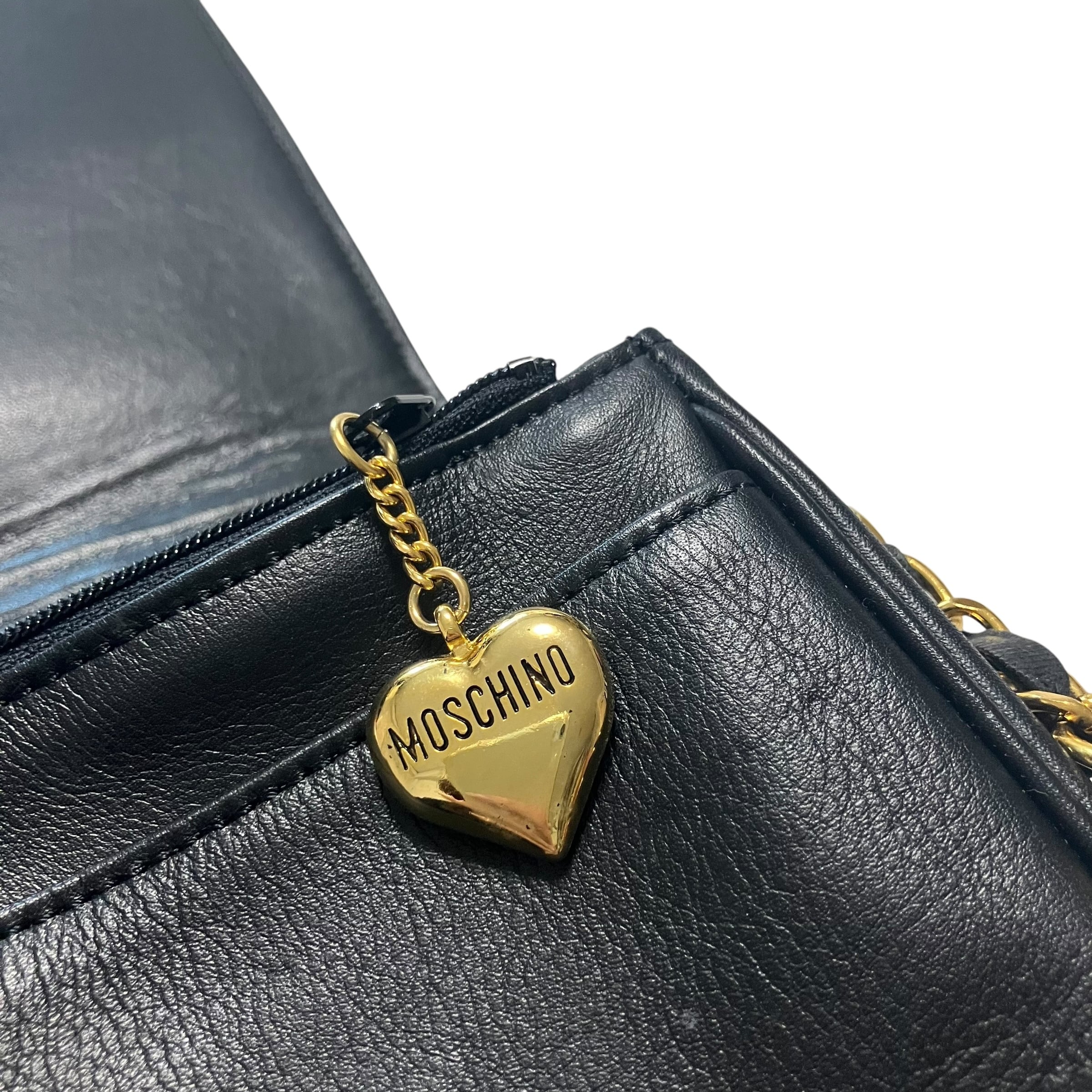 moschino shoulder bag Black モスキーノ ショルダー バッグ ブラック