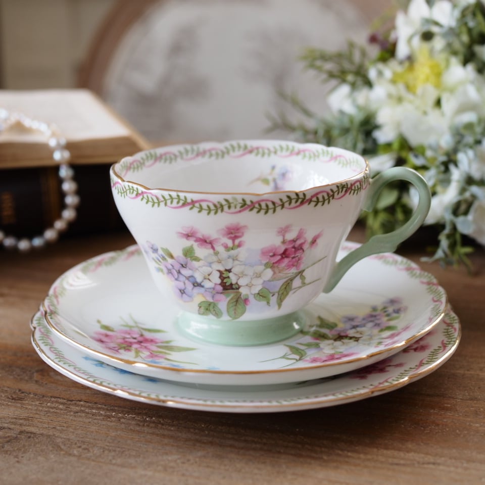 LAST【希少】サルグミンヌ ミントンパターン768 カップ＆ソーサー F1