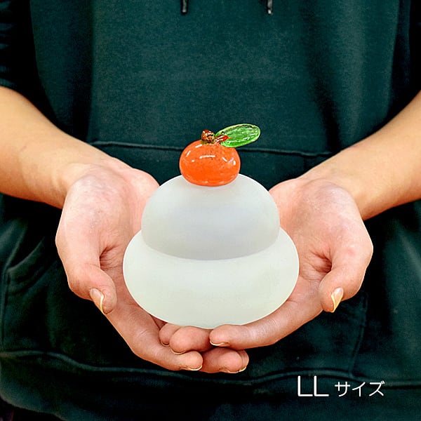 ガラスの鏡餅 （LL） MK-LL | 能登島ガラス工房