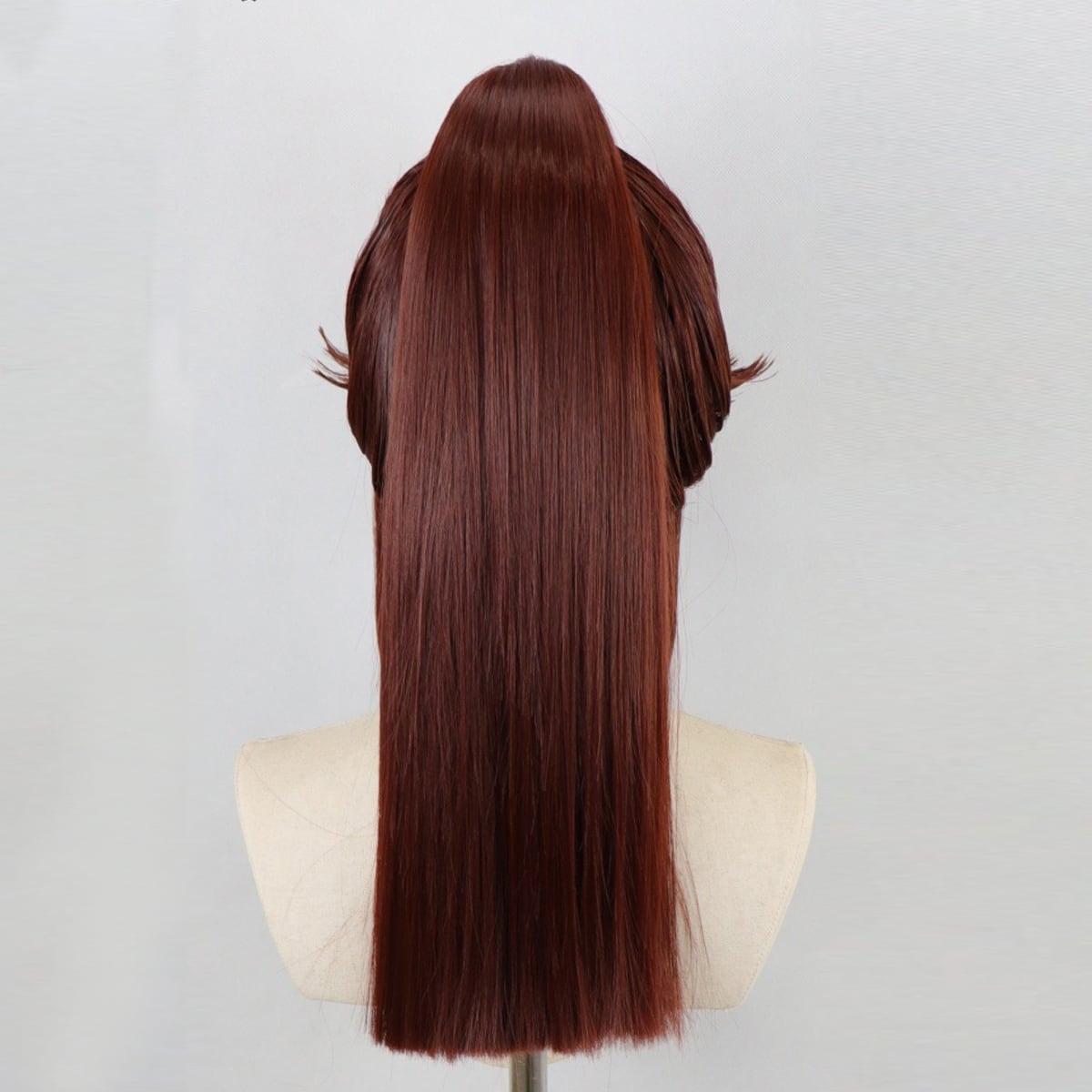 コスプレ耐熱ウィッグ オーダー 造形ウィッグ ブラウン 前髪貼り付け