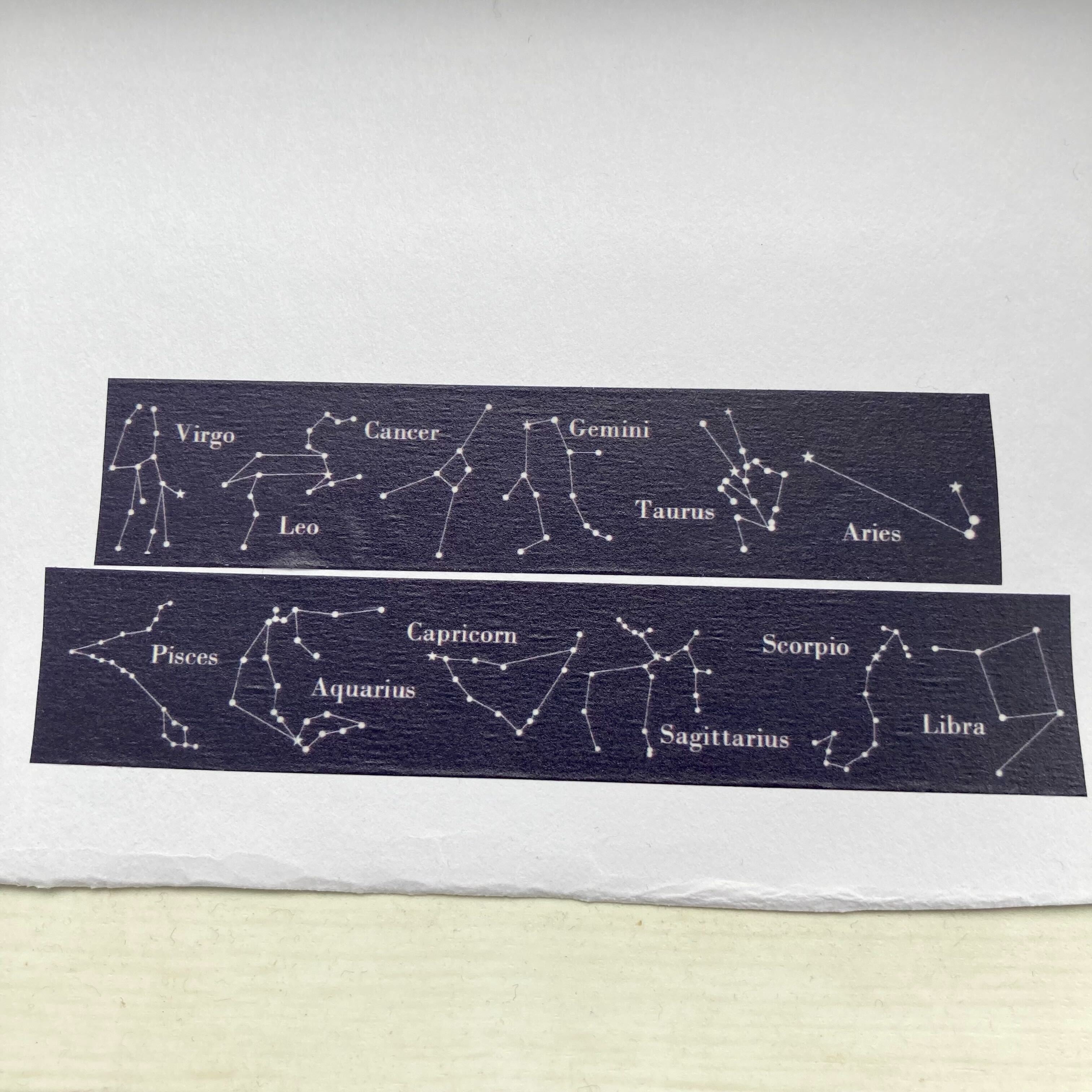 2個セット・新バージョン！】黄道十二星座マスキングテープ | 星