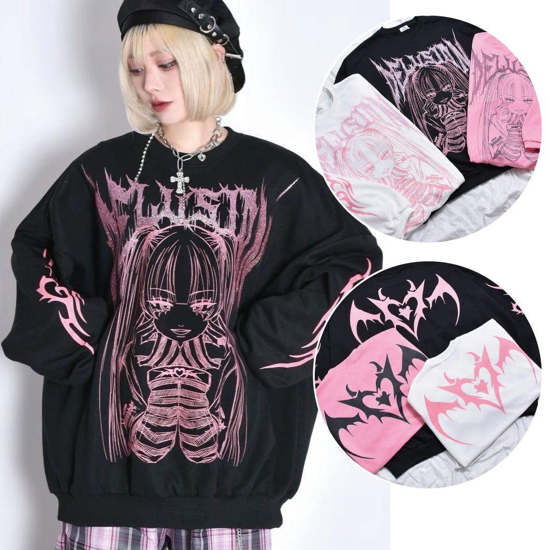 ラメ☆ツインテールGIRLスウェット | VOLCAN&APHRODITE