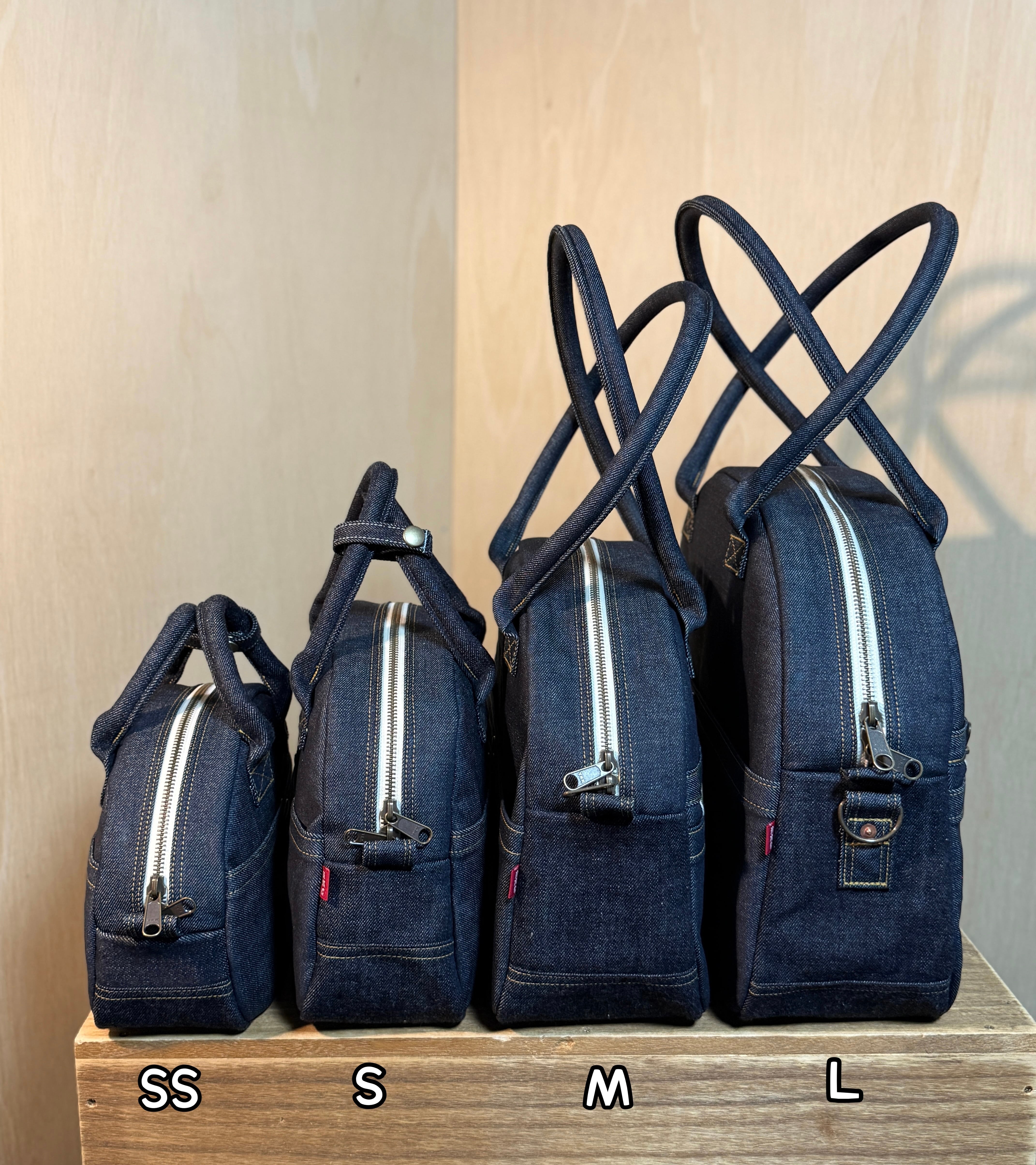 デニムボストンバッグ SSサイズ 【岡山デニム 倉敷帆布 デニムバッグ