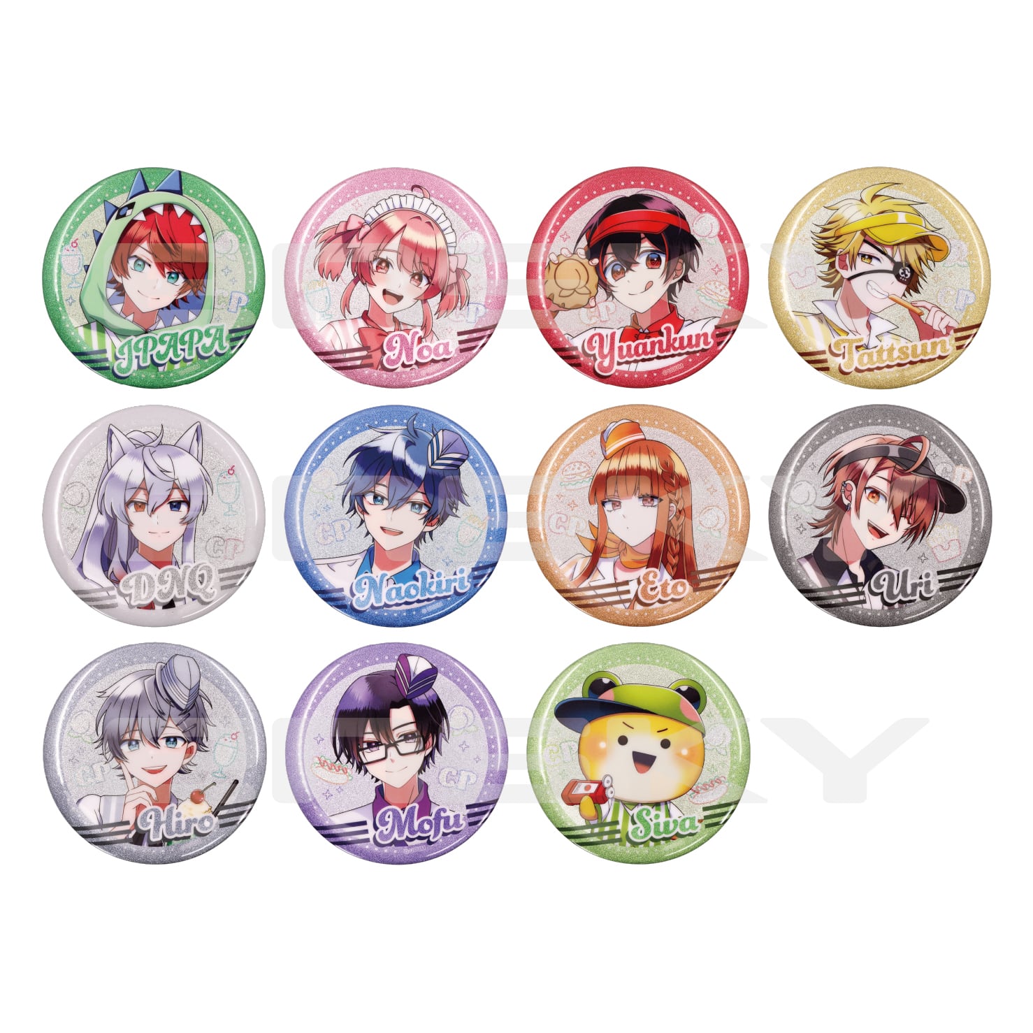 カラフルピーチ ラメキラカンバッジコレクション ダイナー BOX 全11種