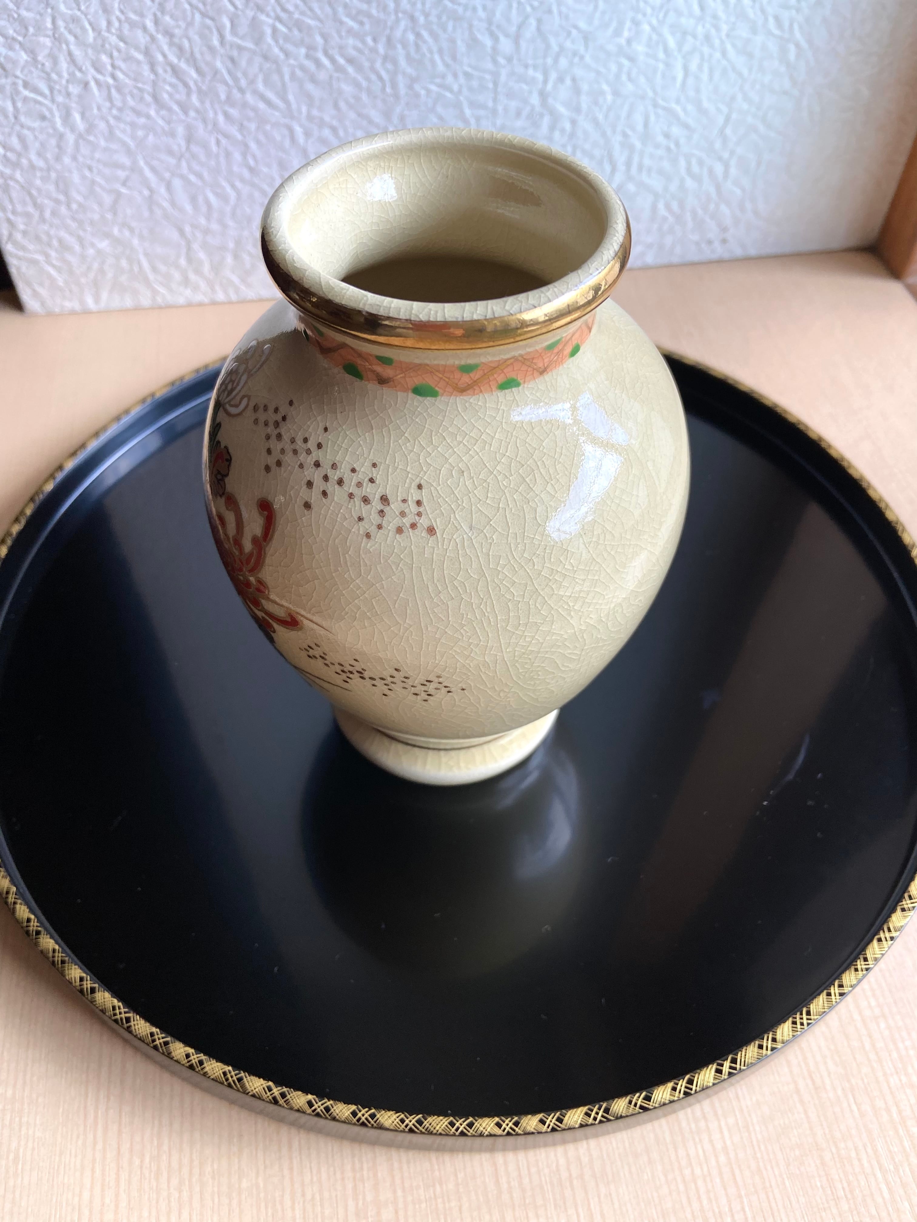 薩摩焼 花瓶 田窯 花器 花壺 工芸品 鹿児島県伝統工芸品 陶磁器 (鹿児