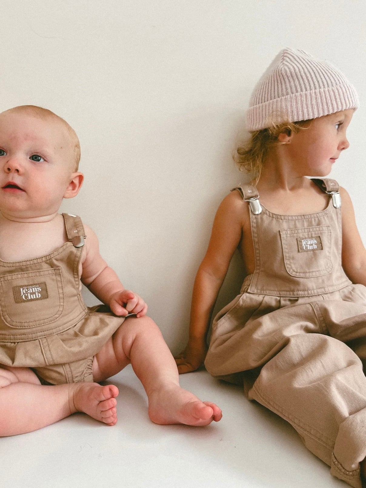 TWIN COLLECTIVE】Bowie Bubble Overall -Latte | RIRIBELL