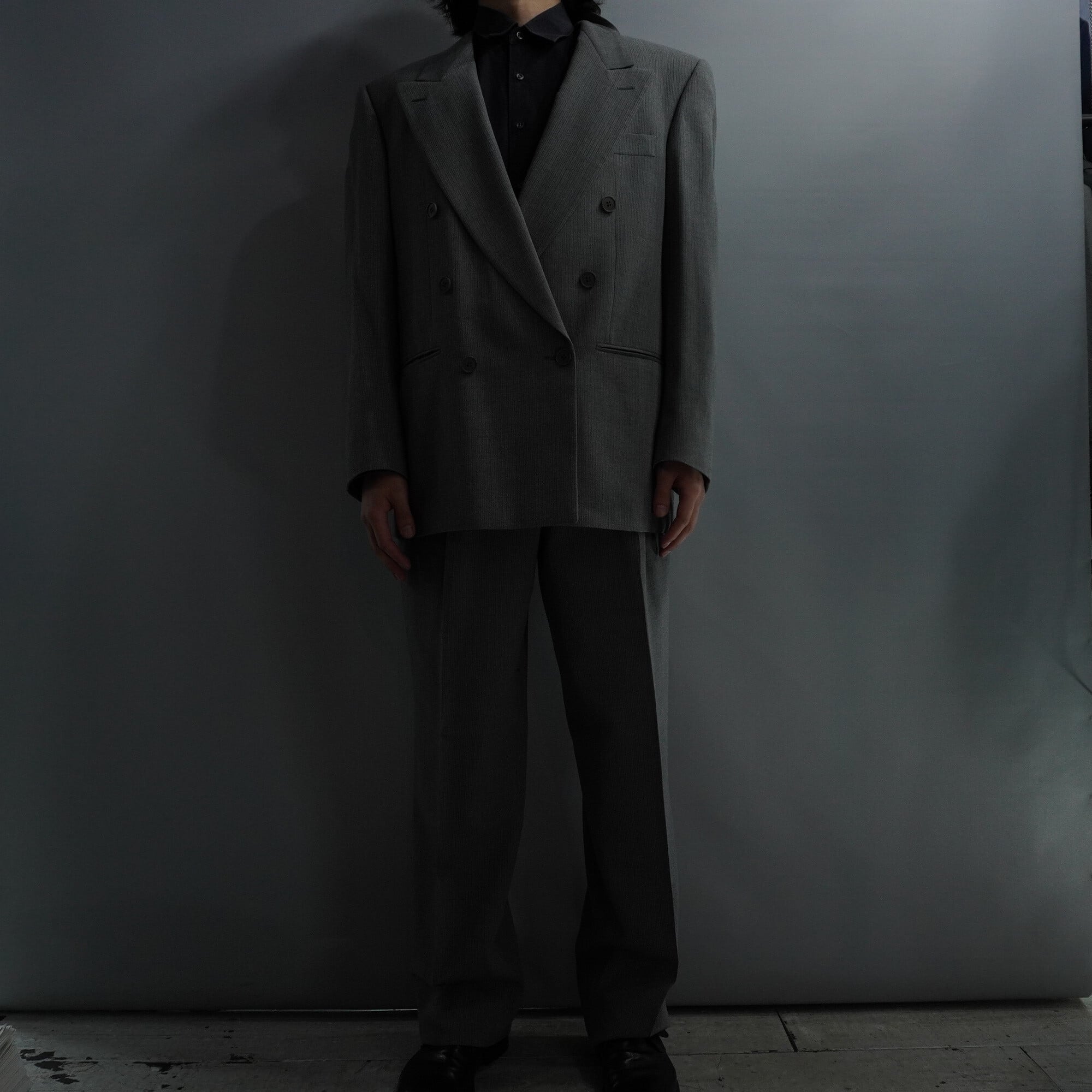 Yves Saint Laurent】 イヴサンローラン ダブルスーツ セットアップ