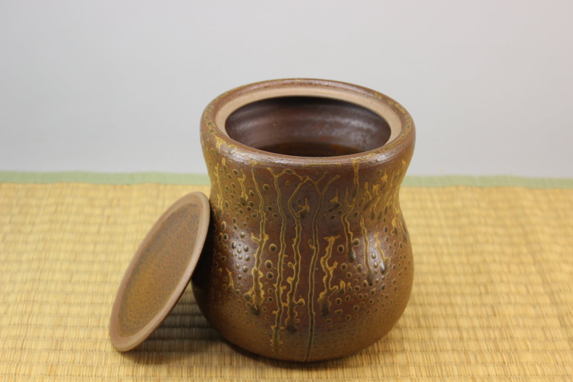 高取道化釉薬瓢形水指 | 高取焼 比古窯