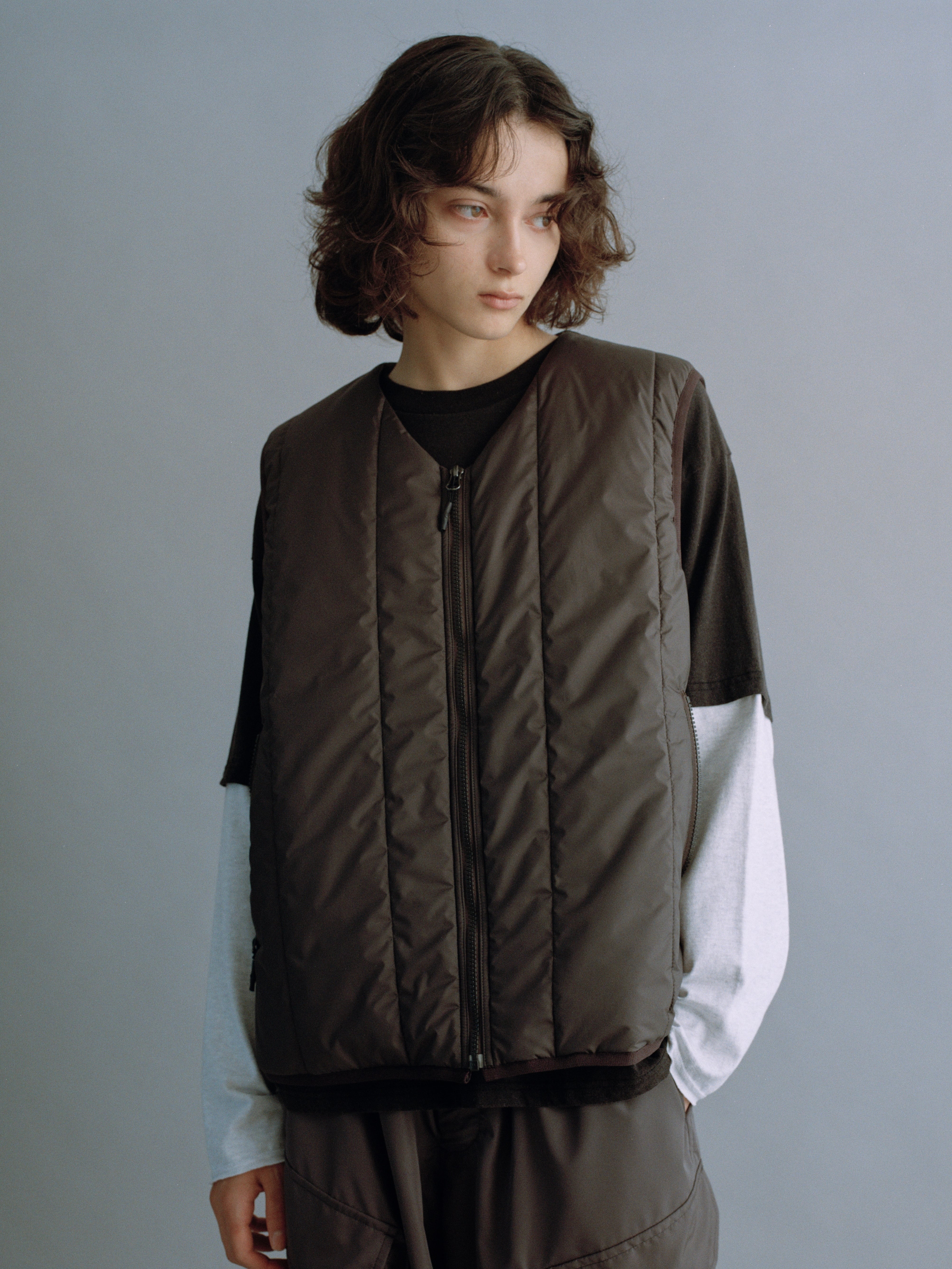 cabaretpoval AIRCREW PUFF VEST GREY