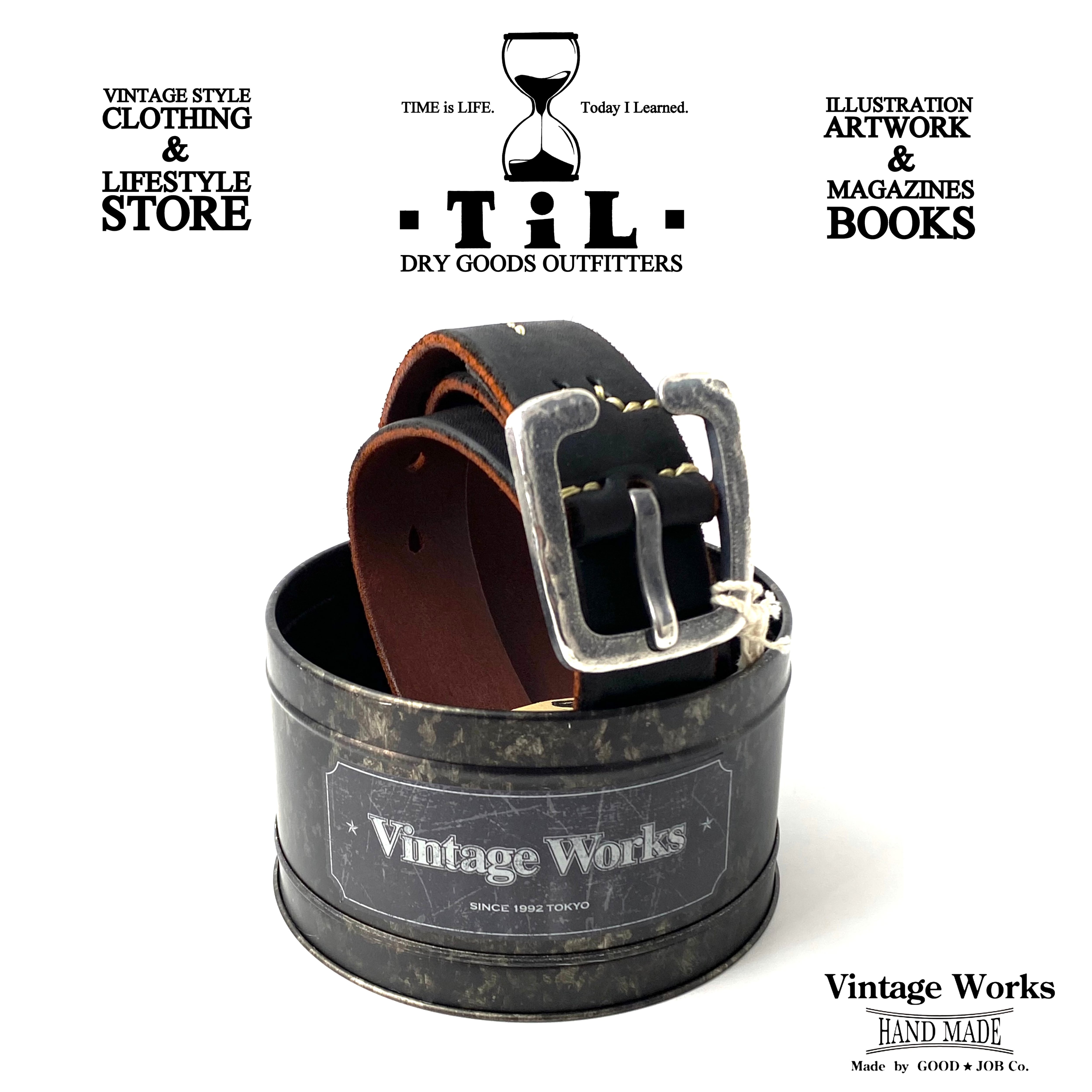 Vintage Works ヴィンテージワークス Leather belt 7Hole レザーベルト