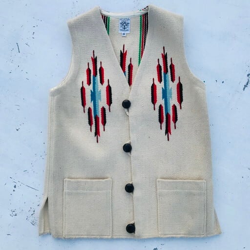ORTEGA'S オルテガ チマヨベスト CHIMAYO VEST オフホワイト 生成り
