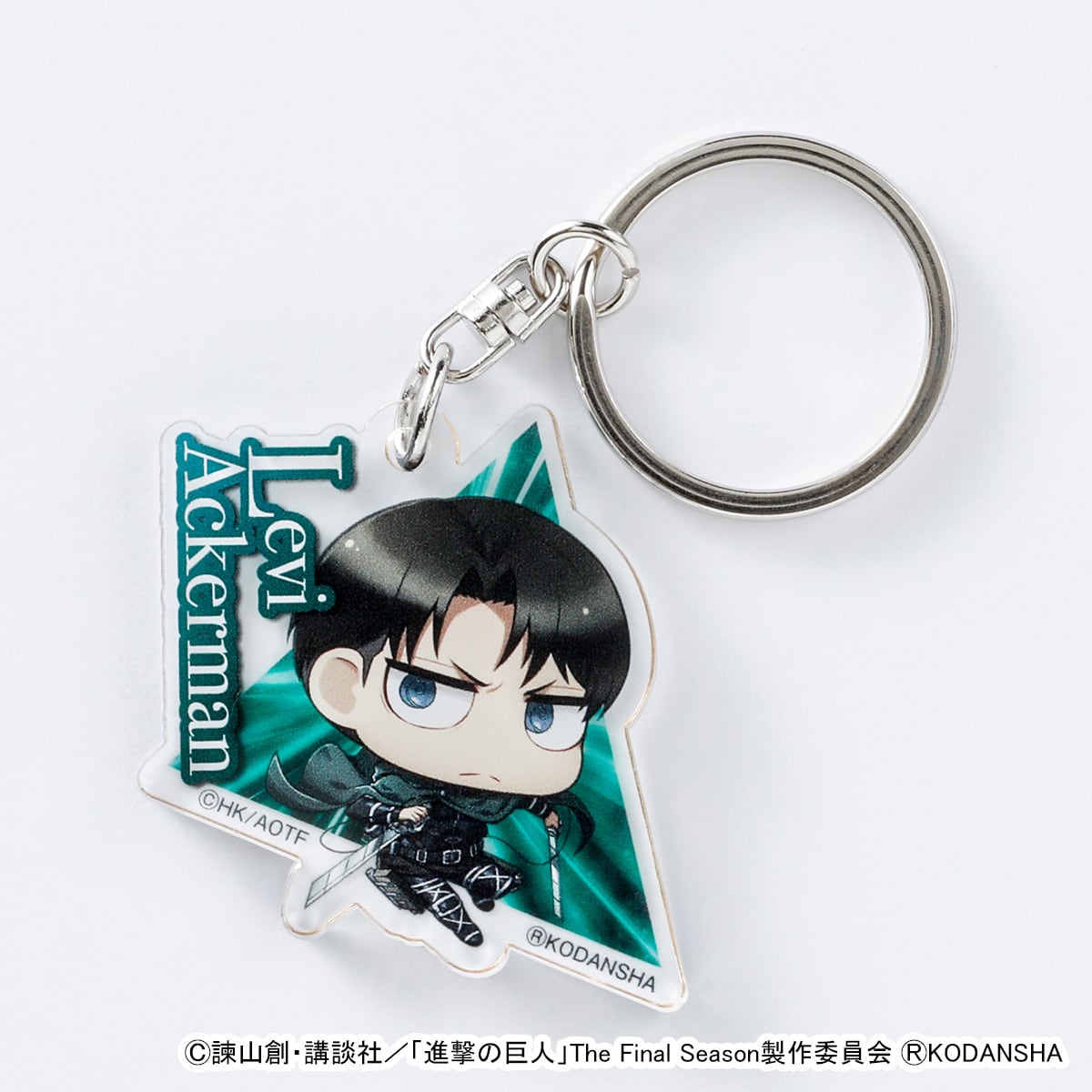 進撃の巨人】アクリルキーハンガー（リヴァイ VS 獣の巨人） | キャラfab