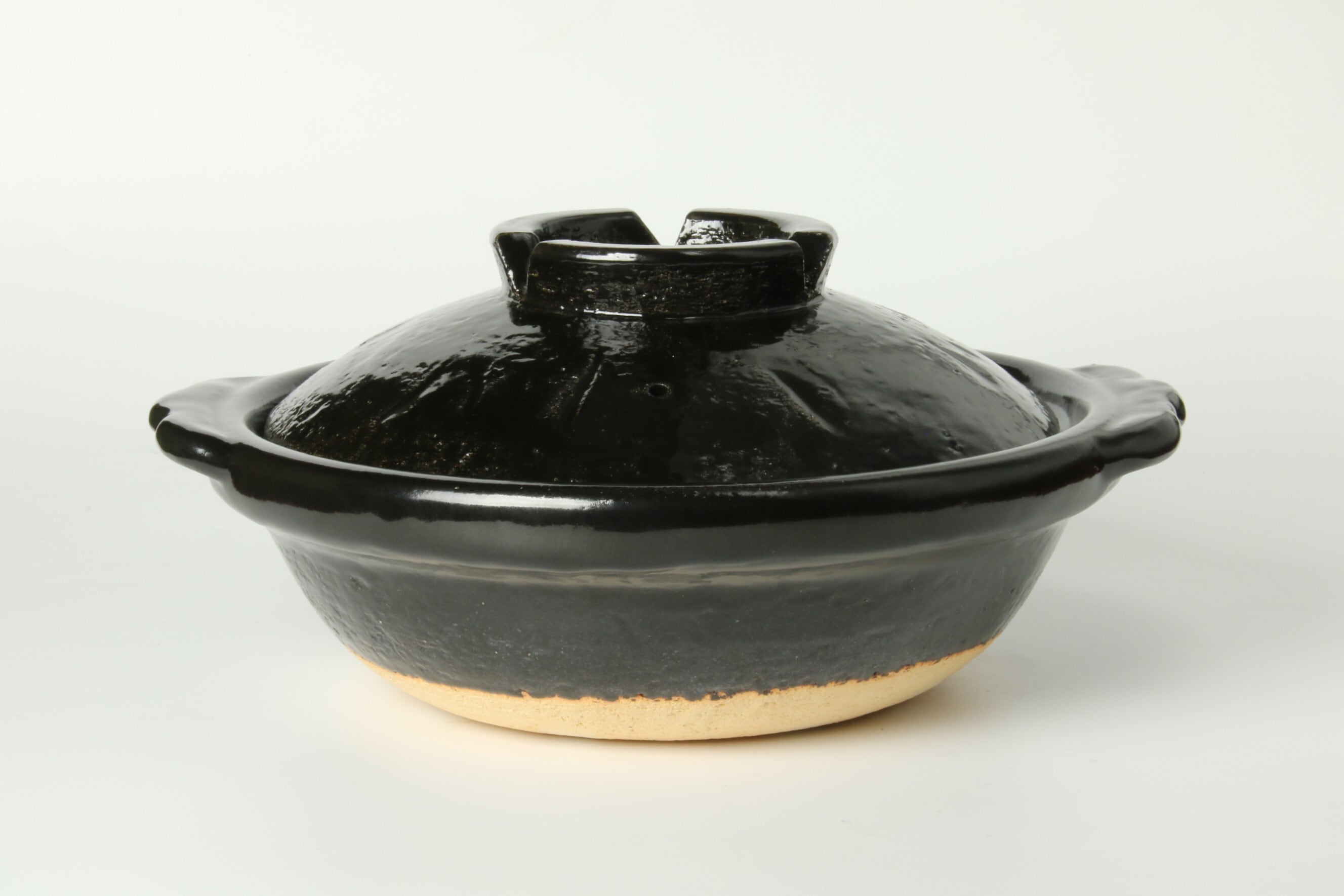 雲井窯 鴨釉 土鍋 八寸サイズ すのこ付き 雲井窯 鴨釉 土鍋 八寸サイズ すのこ付き