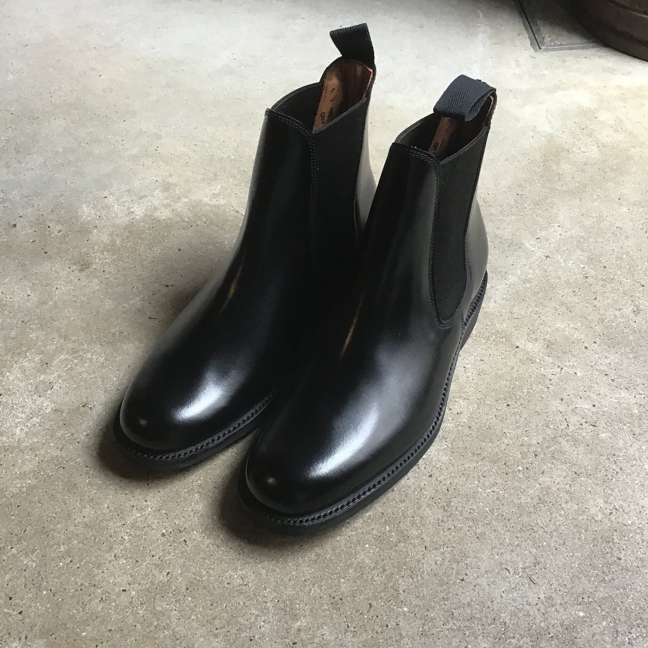 SANDERS／サンダース Chelsea Boots／チェルシーブーツ BLACK | Routes