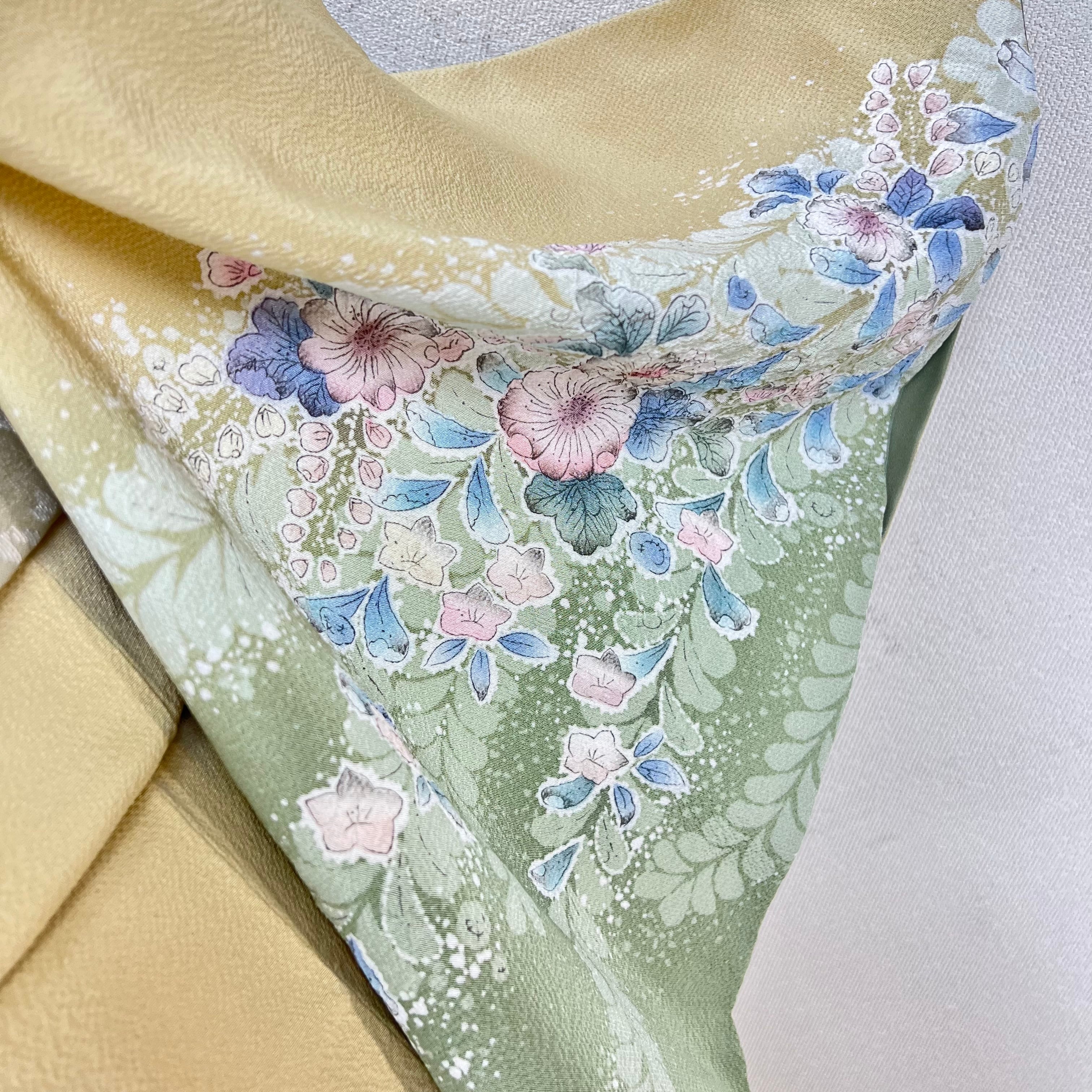 美品 絞り染め【辻が花】訪問着 正絹 袷 s756 | 着物 夢美月