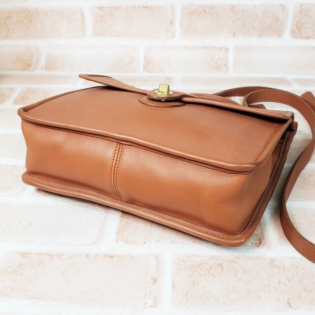 美品 オールドコーチ ☆USA製 ウィリス ターンロック レザー 2WAY