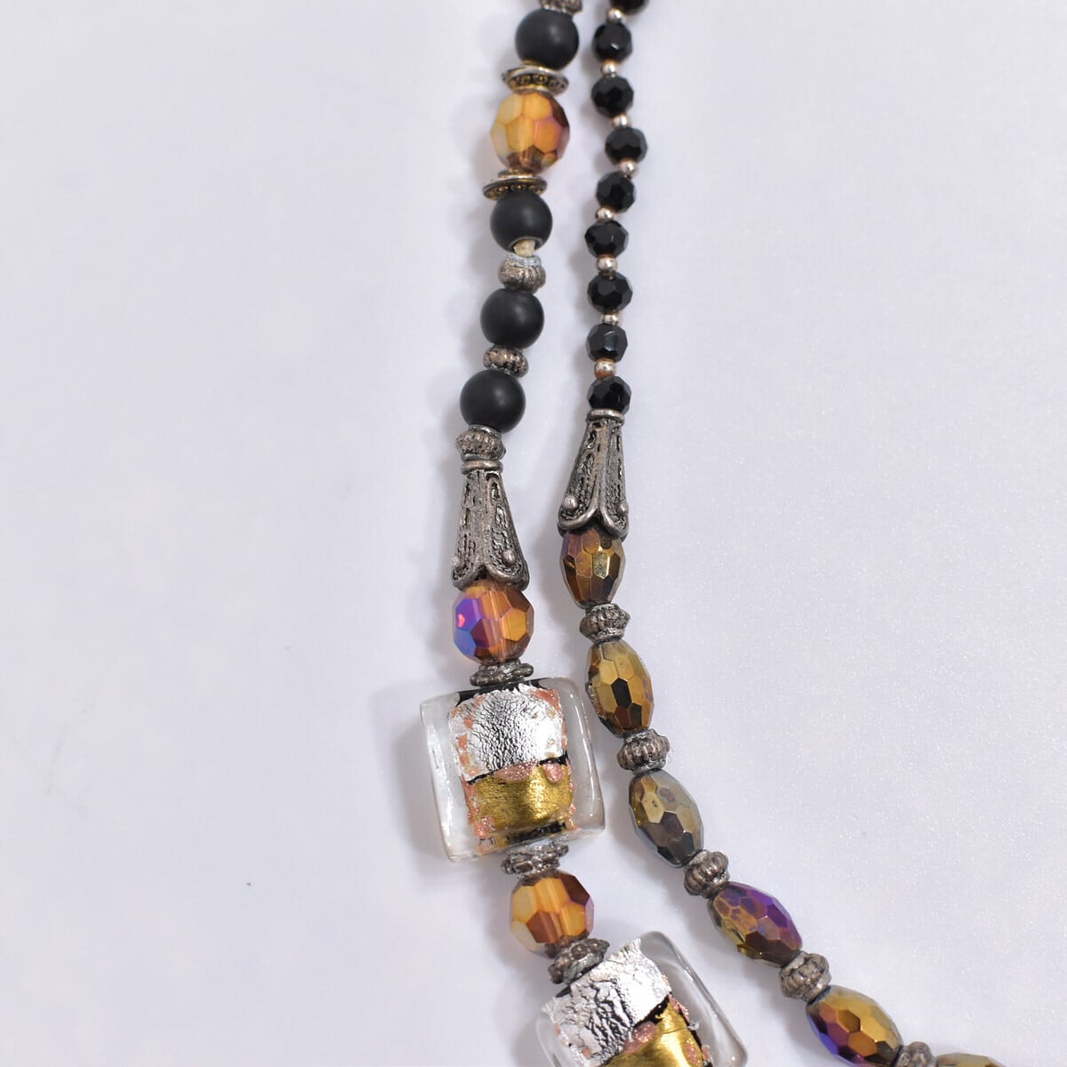 Vintage ヴィンテージ 2連 ビーズ ネックレス アクセサリー ビンテージ