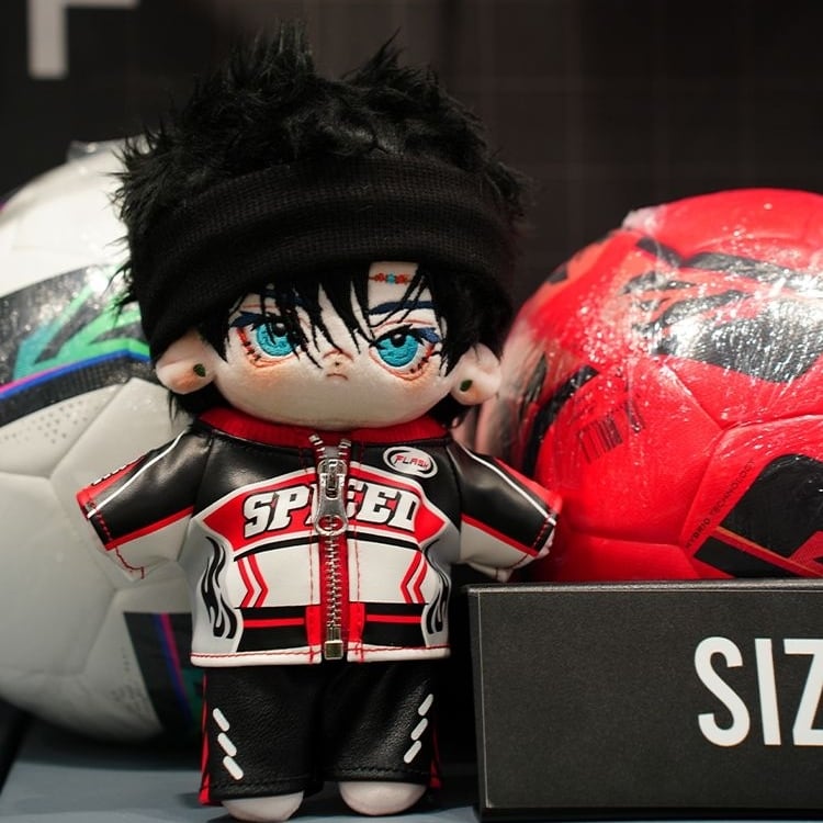 4点セット 20cm 着せ替えぬいぐるみ用服 レーシングスーツコスチューム