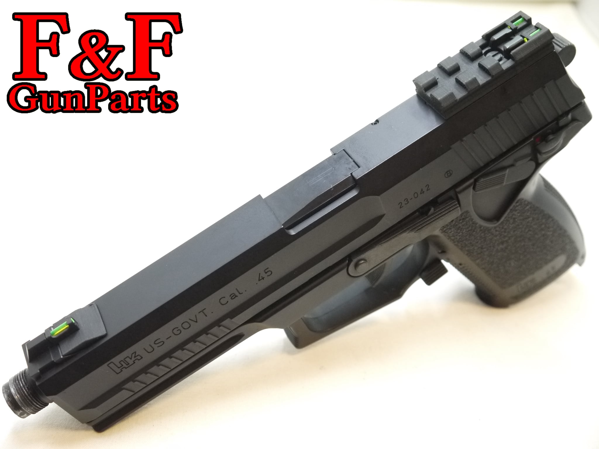 東京マルイ SOCOM Mk23対応 集光ファイバー付20mmレール | F&F GunParts