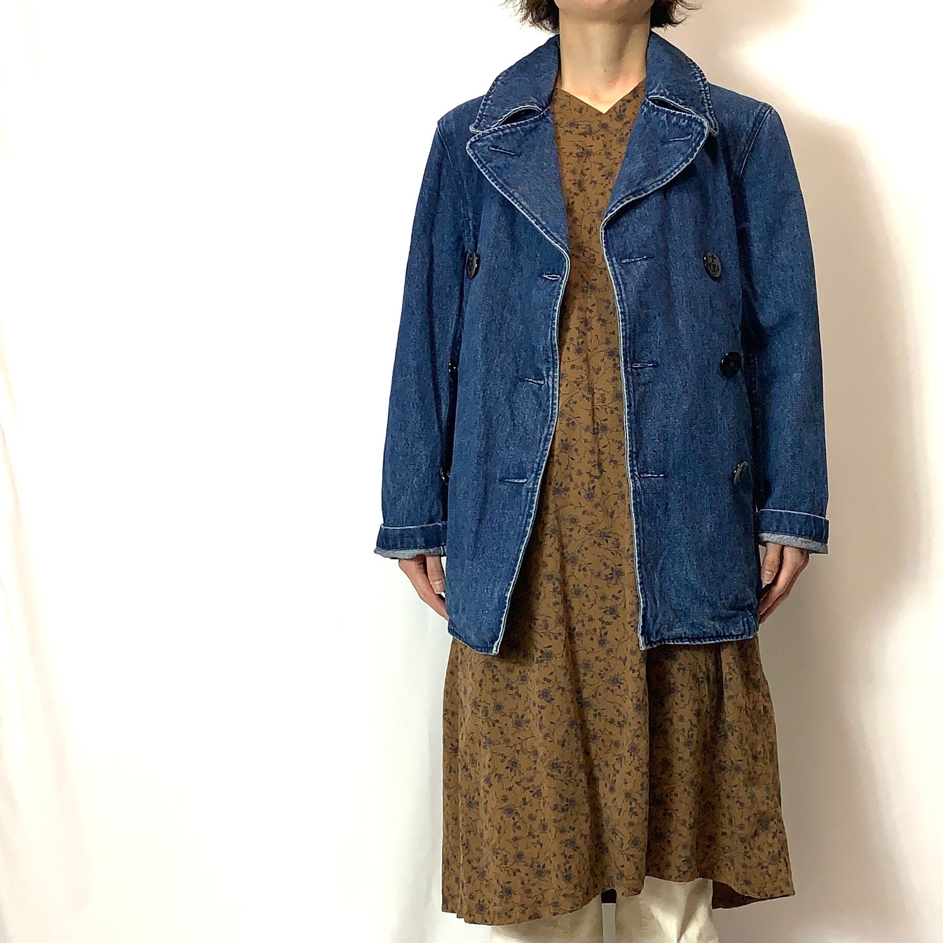 vintage old 80s 90s Ralph Lauren Denim P-COATラルフローレン デニム